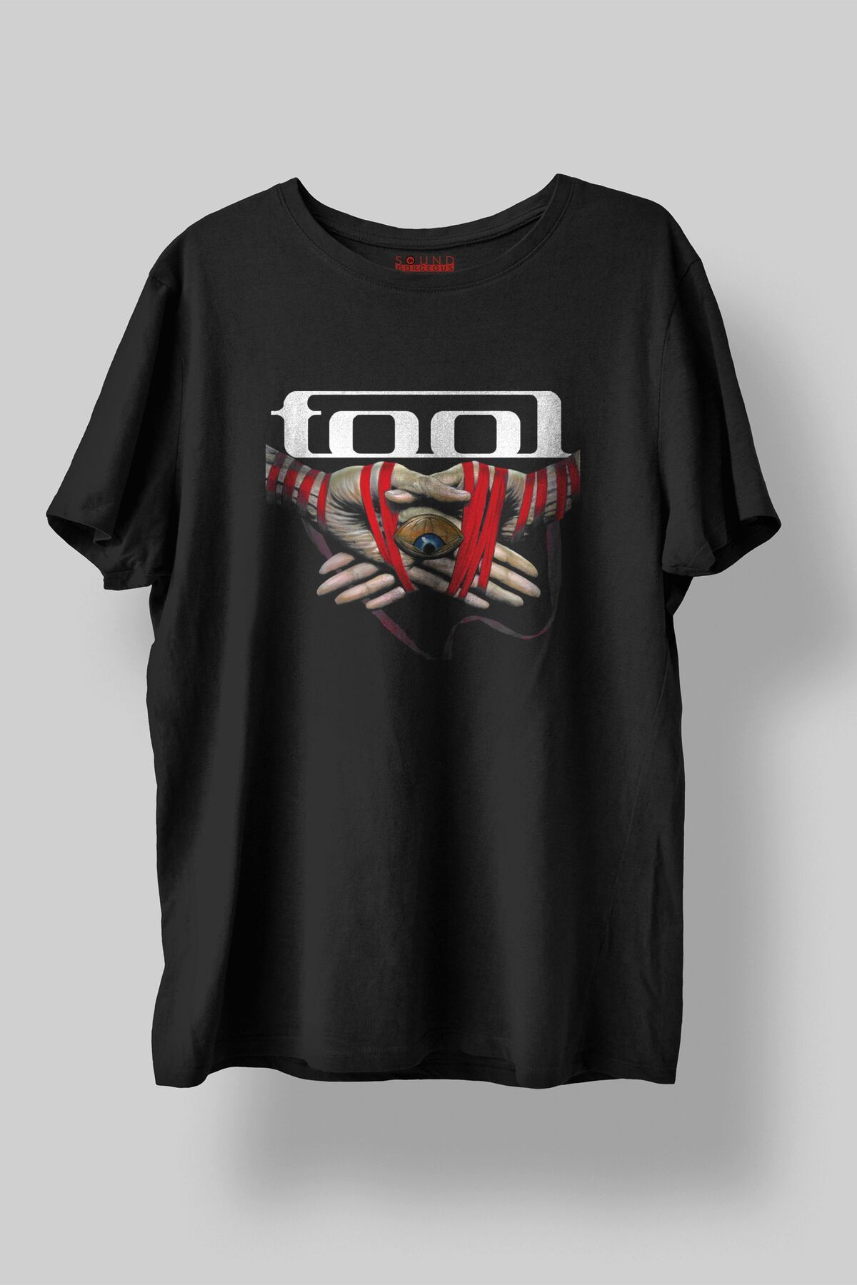 Sound Gorgeous Tool Müzik Tasarımlı Baskılı Regular Fit Unisex Siyah T-Shirt %100 Pamuk Rahat Kalıp Tişört No:0391