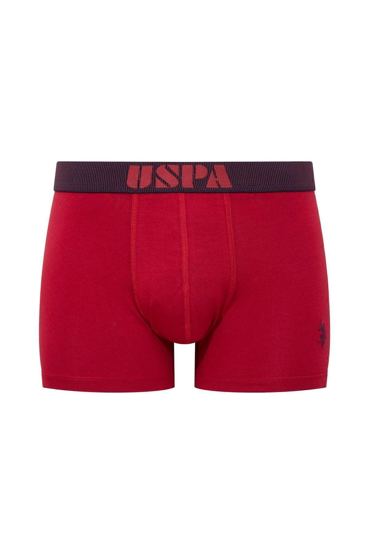 U.S. Polo Assn. U.S. Polo Assn. Erkek Bordo-Lacivert-Antrasit Kutulu 3 lü Boxer - Çoklu Renk - TLAYE80S52A1I