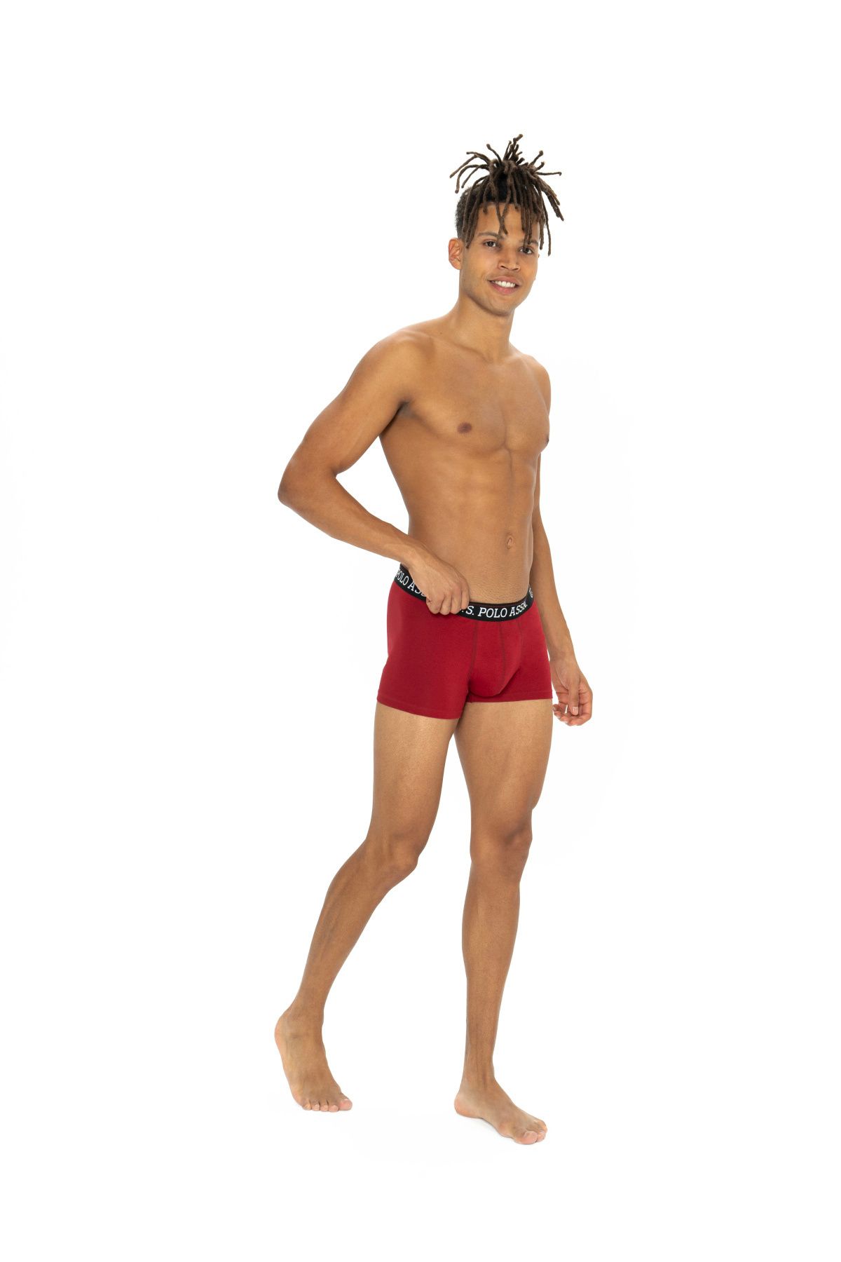 U.S. Polo Assn. U.S. Polo Assn. Erkek Siyah - Bordo - Baskılı 3 Lü Kutulu Boxer - Çoklu Renk - TLAYE80U52E8O