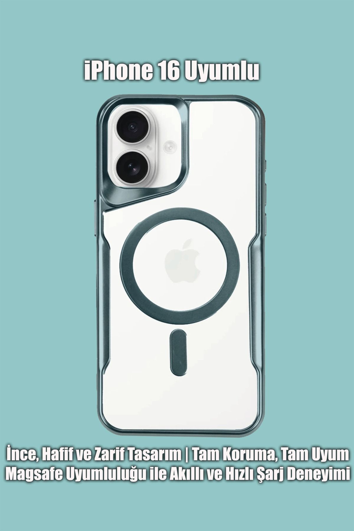 mobrika iPhone 16 Uyumlu Boyi Magsafe Destekli Silikon Telefon Kılıfı