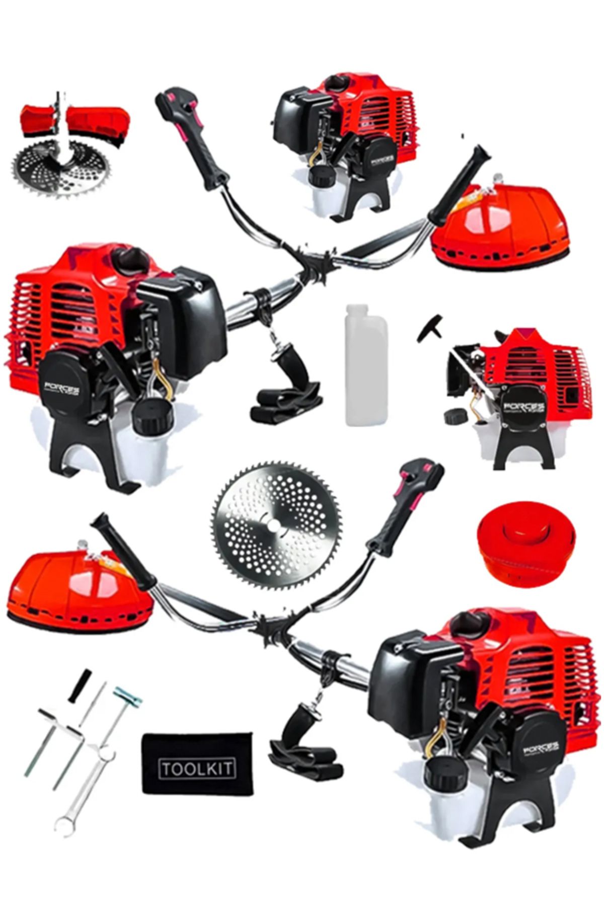 Pro Müller Alman 20 Hp Yan Tipi Benzinli Motorlu Ot Çalı Tırpanı Çim Biçme Makinesi Tırpan I A' Sınıf