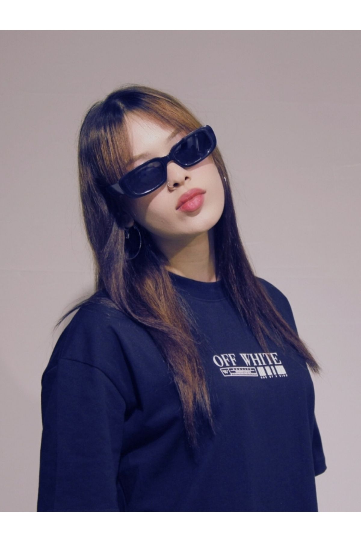 ZELİOR Unisex Cat Eye Dikdörtgen Güneş Gözlüğü
