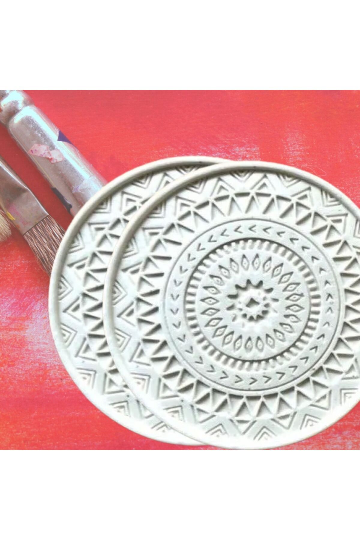 Oyunla Sanat 6 Parça Mandala Bardak Altlığı Çocuk Etkinlik Hobi Boyama Seti