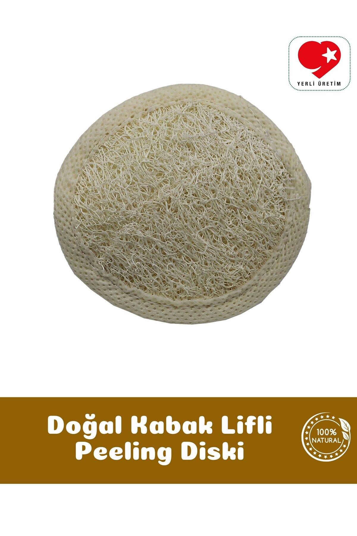 bialife Doğal Kabak Lifli Lastikli Peeling Diski - Bialife