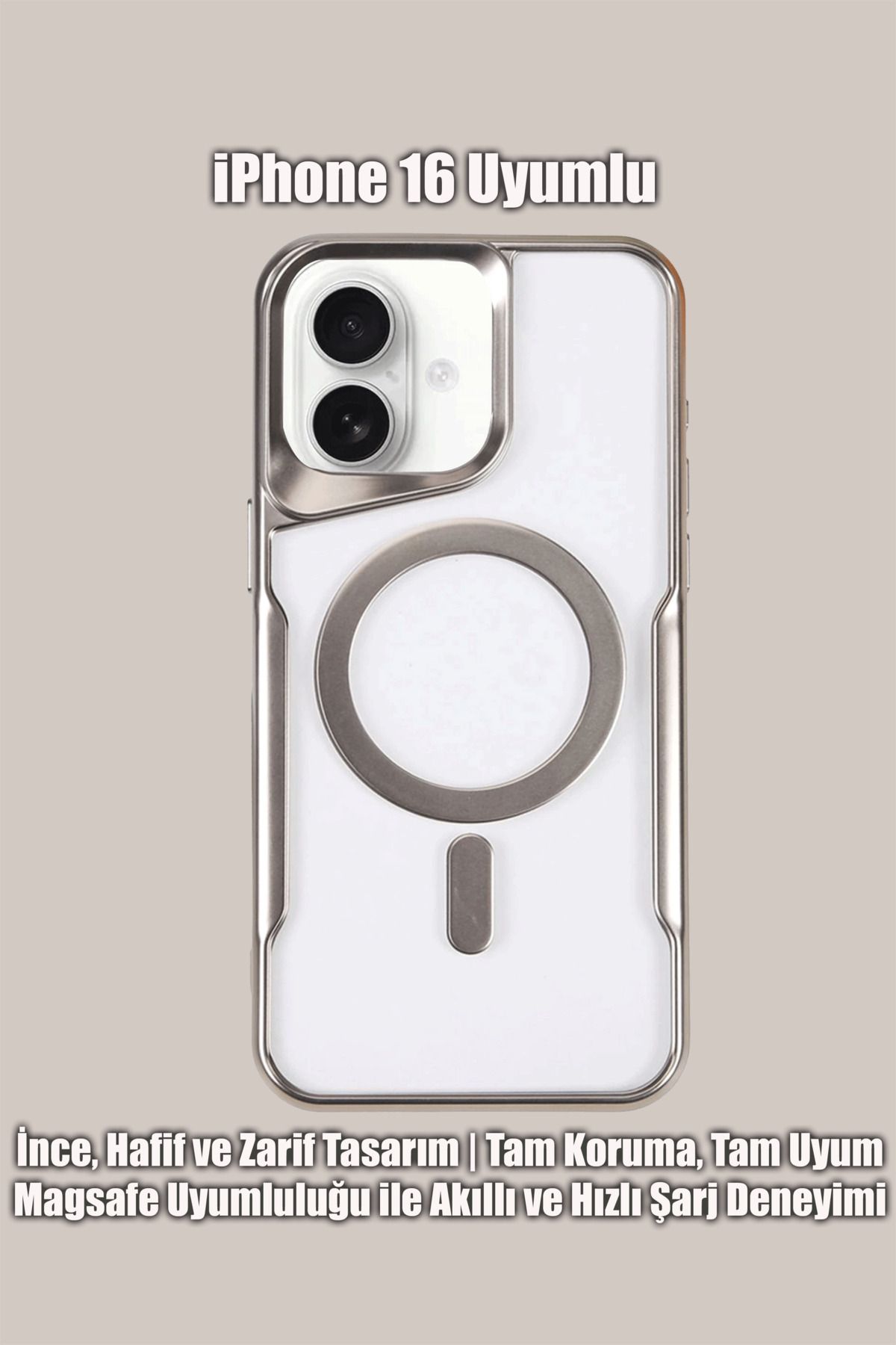 mobrika iPhone 16 Uyumlu Boyi Magsafe Destekli Silikon Telefon Kılıfı