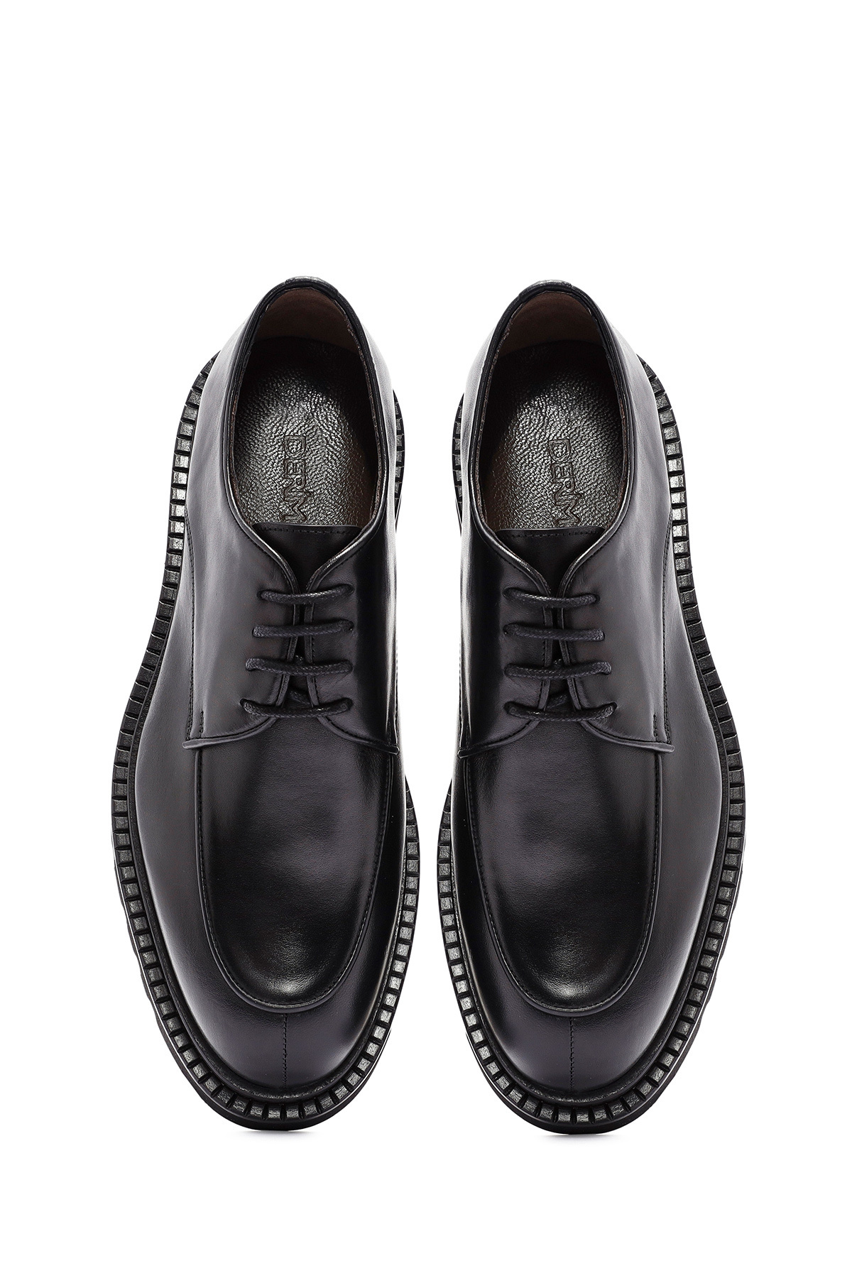 Derimod-Men's Black Lace-Up Leather Casual Shoes 24Wfd 602518 7