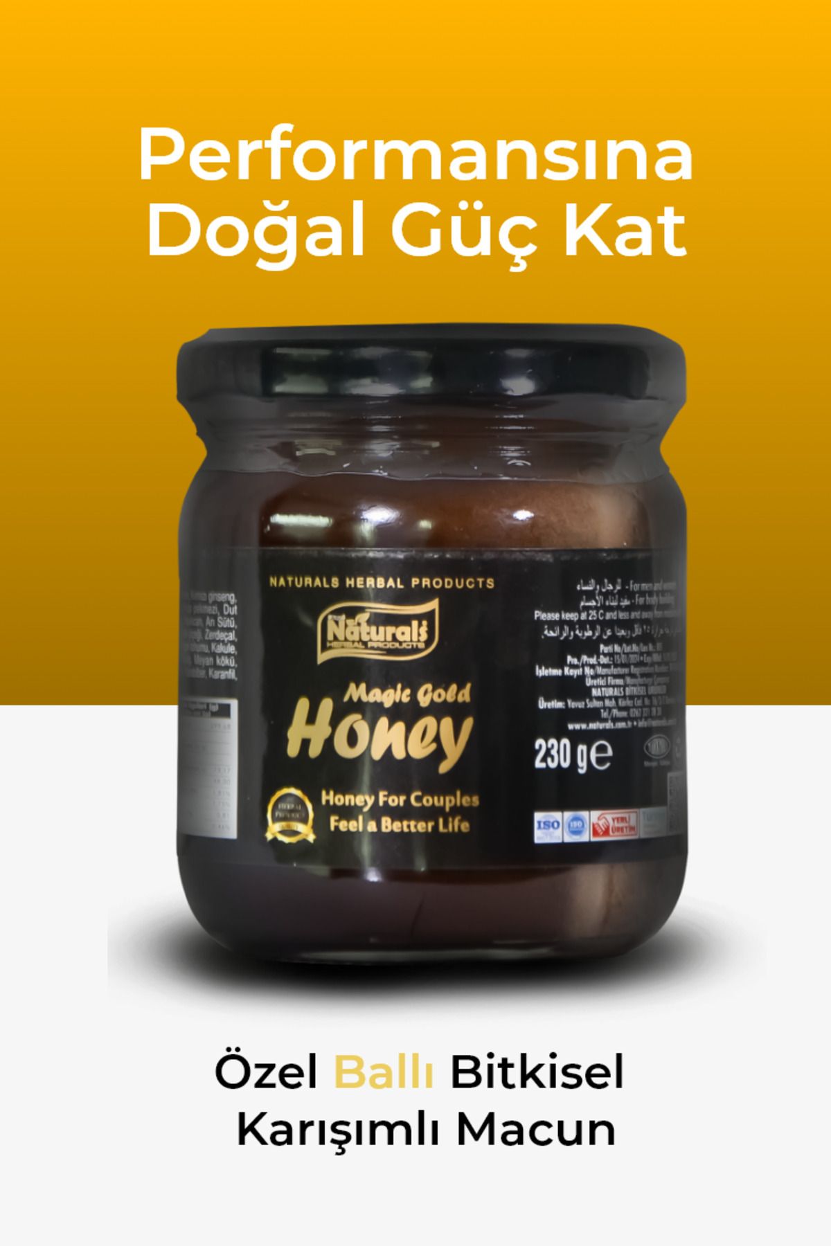 Aktiva Naturals Magic Gold Honey Özel Ballı Bitkisel Karışımlı Macun 240GR.
