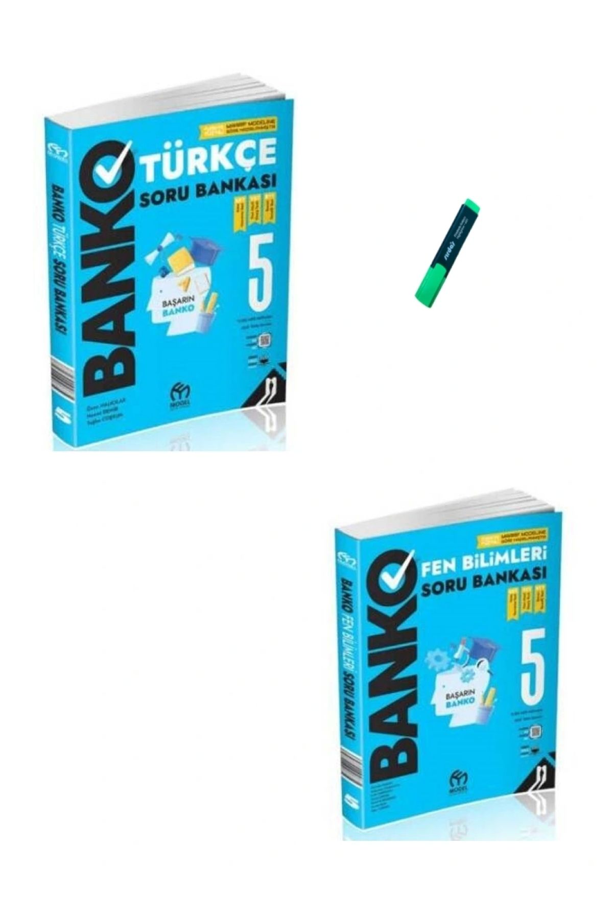 Model Eğitim Yayınları 5. Sınıf Banko Serisi Türkçe ve Fen Bilimleri Soru Bankası
