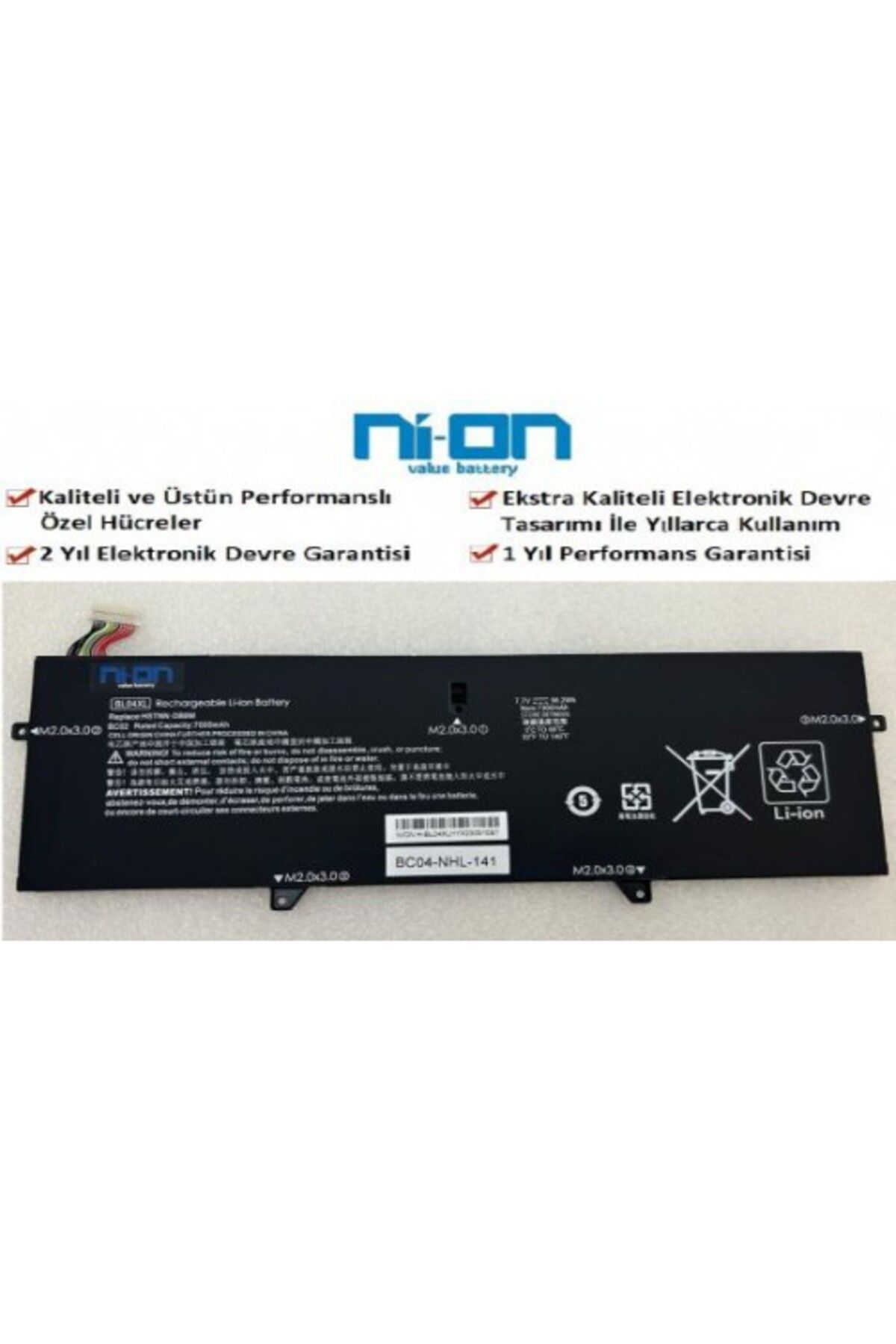 NION Hp EliteBook X360 1040 G5 uyumlu Notebook Batarya - Pil