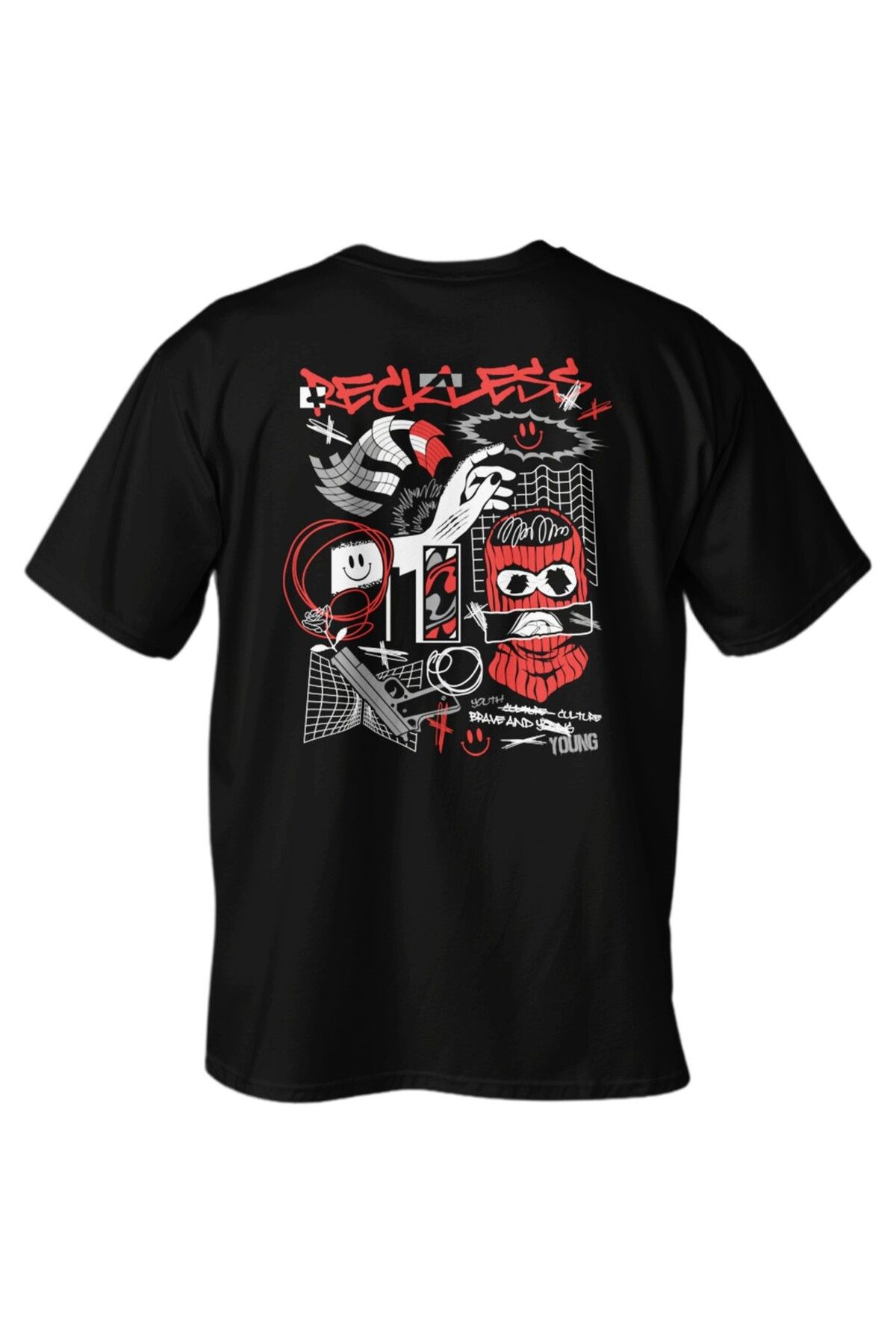 LUMARTA Regular Reckless Baskılı T-Shirt