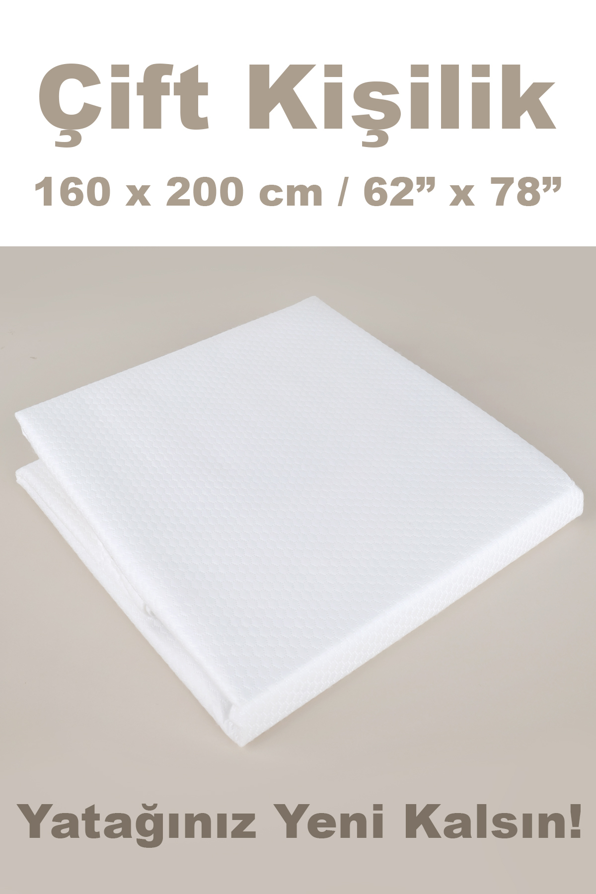 Meleni Baby Çift Kişilik Köşe Lastikli Alez - Sıvı Geçirmez Yatak Alezi Bebek Çocuk Yatak Koruyucu 160x200cm fotoğrafı 6 (önizleme)