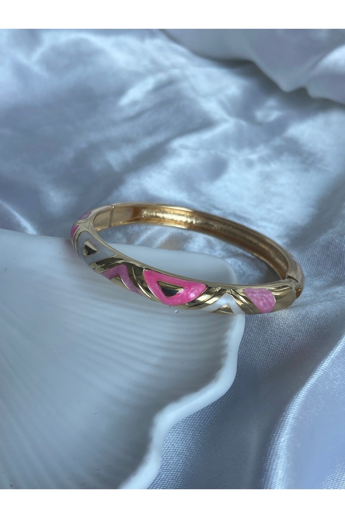 LEMARİZ COLLECTİON Pembe Detaylı Kelepçe