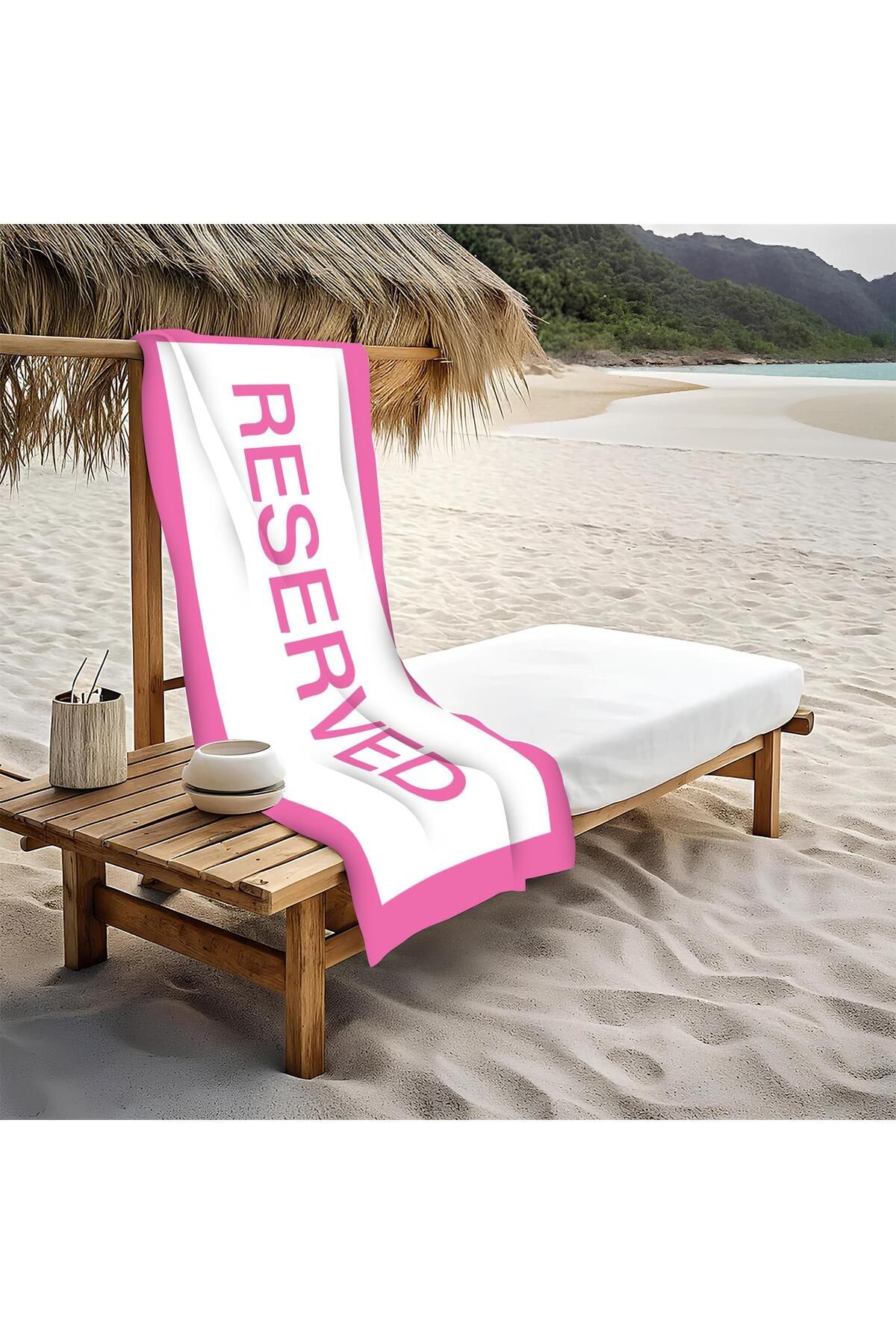 Doruklar Home Collection Dekoratif Modern Desenli Plaj Deniz Havlusu Peştamal 80x160 CM PİKA07