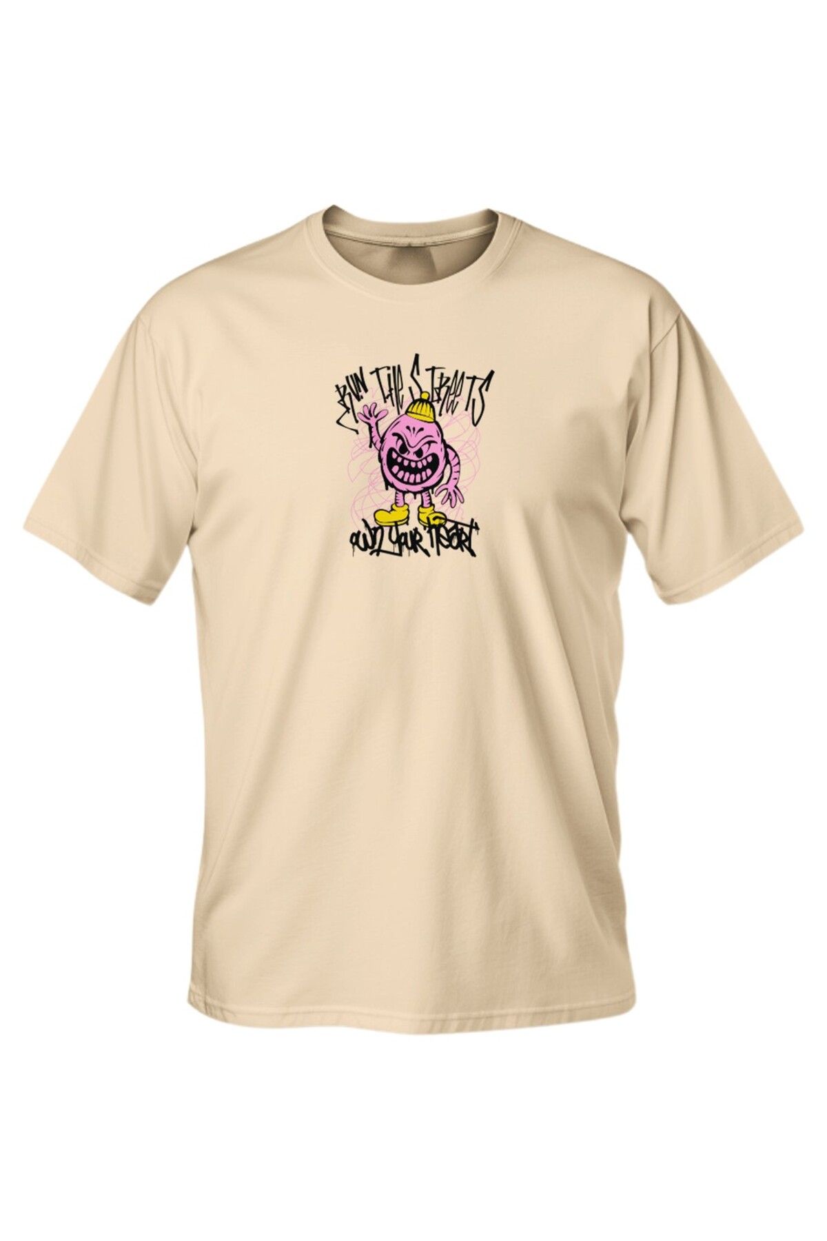 LUMARTA Regular Run The Streets Baskılı T-Shirt