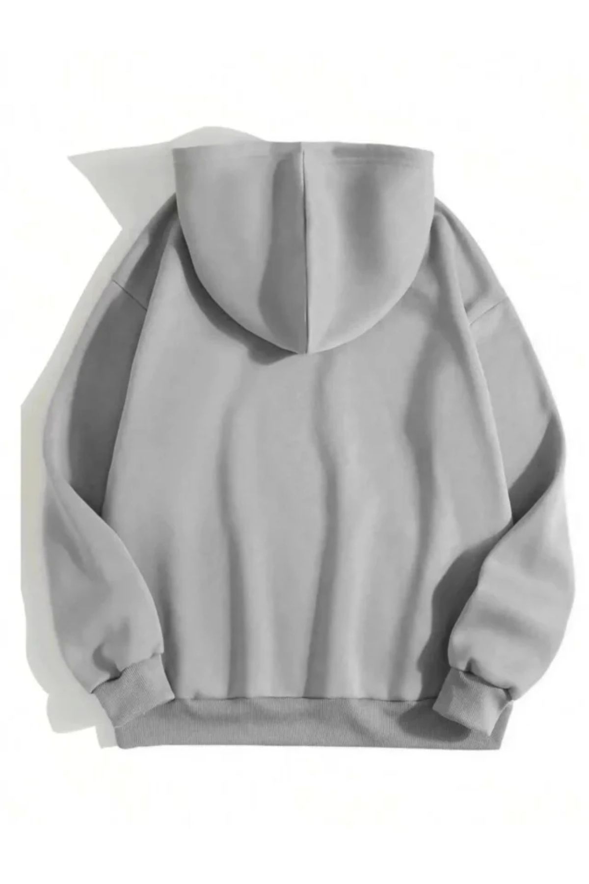 Silerra Erkek Düz Kapüşonlu Sweat - Boyalı Gri