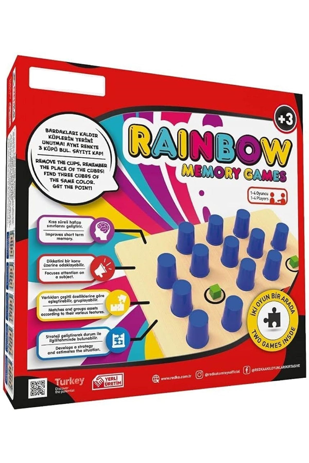 KILIÇASLAN SHOP RAİNBOW ZEKA ,MANTIK VE STRATEJİ OYUNU 3+ YAŞ