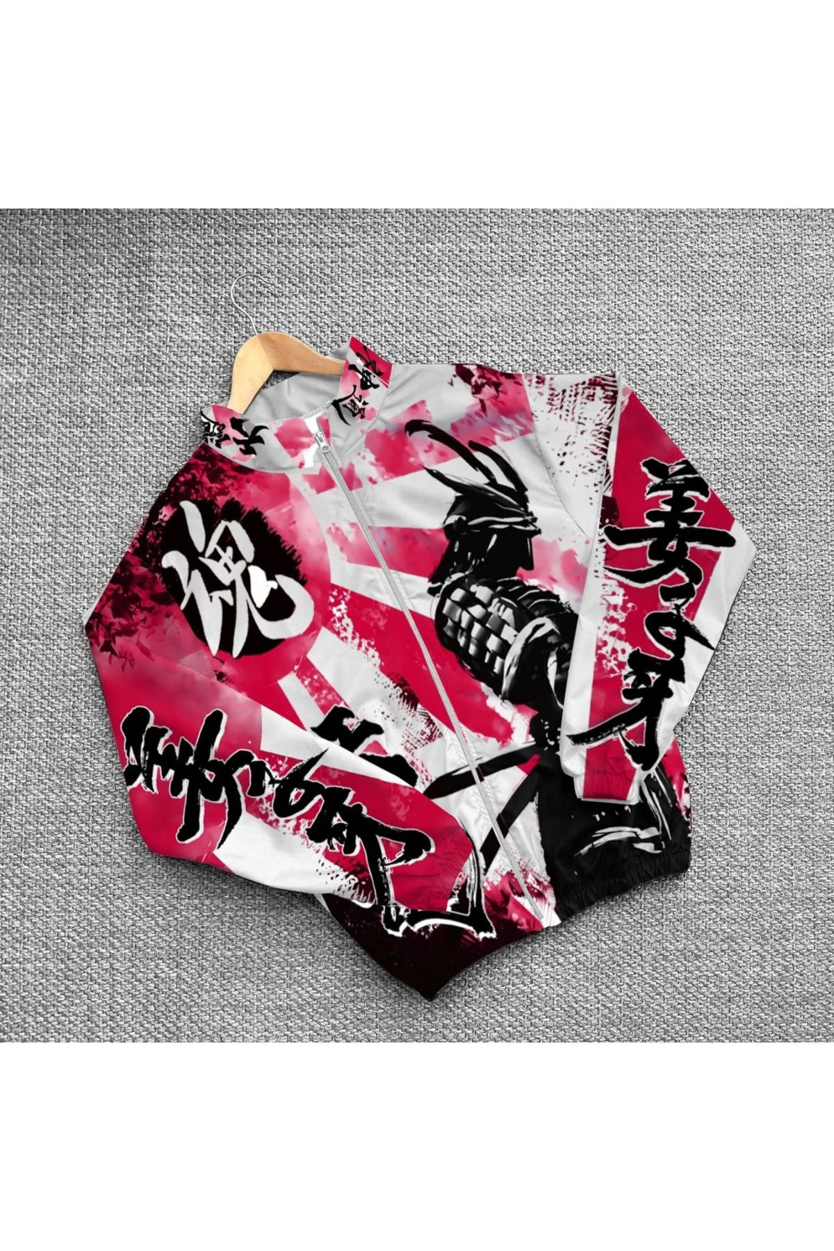 Pink Stil Unisex Dijital Baskılı Paraşüt Rüzgarlık - Renkli