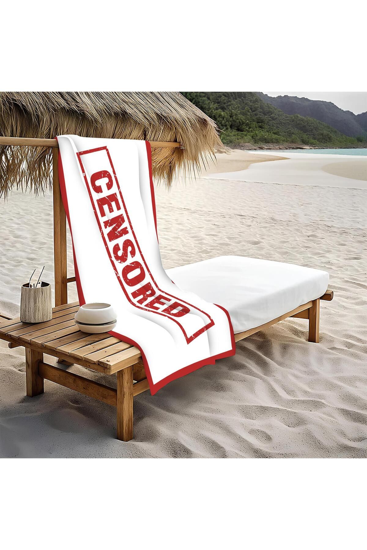Doruklar Home Collection Dekoratif Modern Desenli Plaj Deniz Havlusu Peştamal 80x160 CM PİKA05
