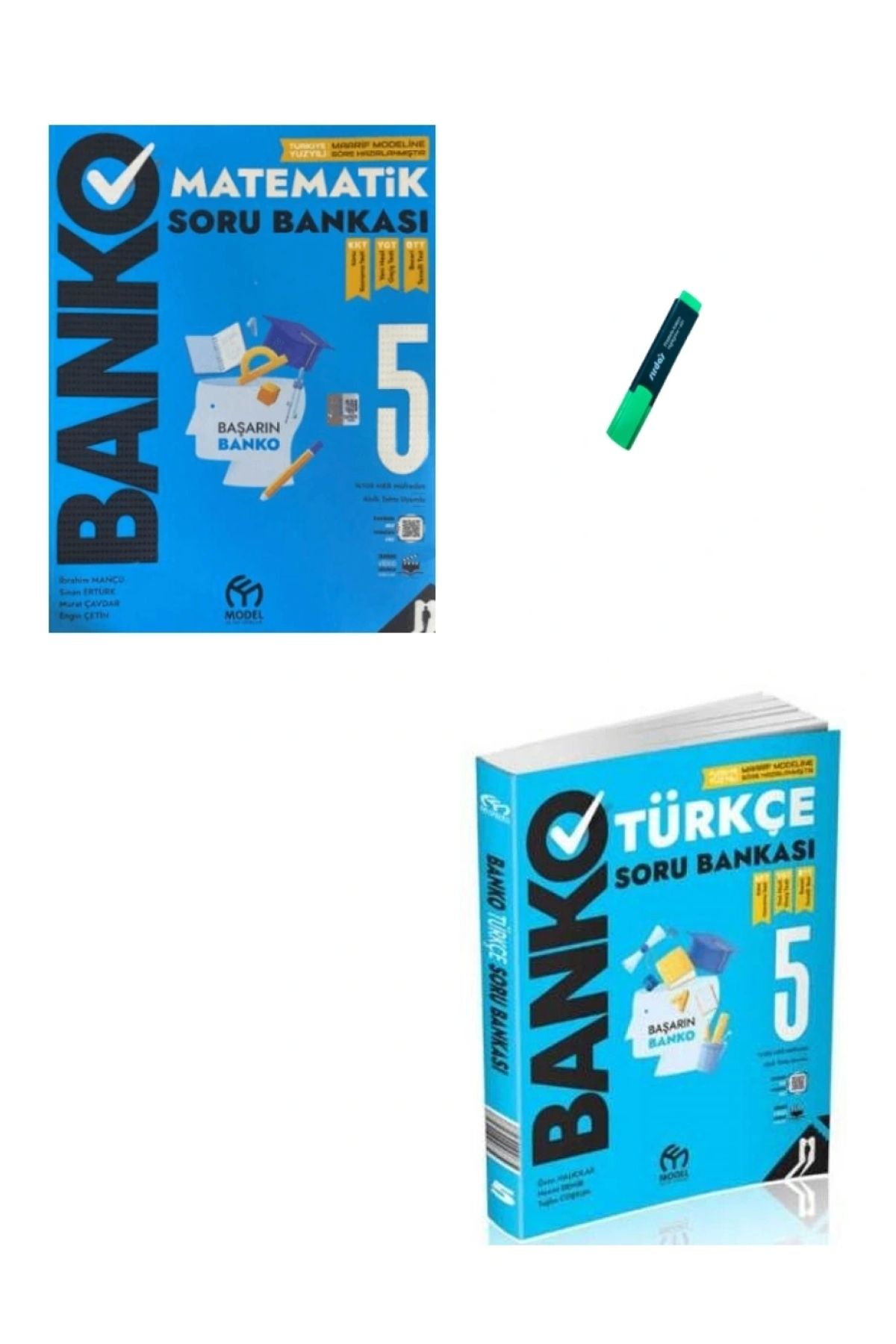 Model Eğitim Yayınları 5. Sınıf Banko Serisi Matematik ve Türkçe Soru Bankası