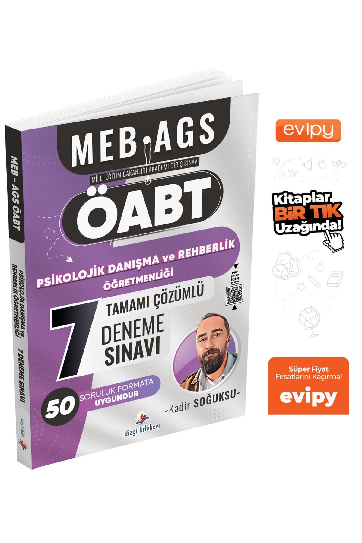 Dizgi Kitap ÖABT MEB-AGS Psikolojik Danışma ve Rehberlik Öğretmenliği 7 Deneme Çözümlü - Kadir Soğuksu Ayraç Hed