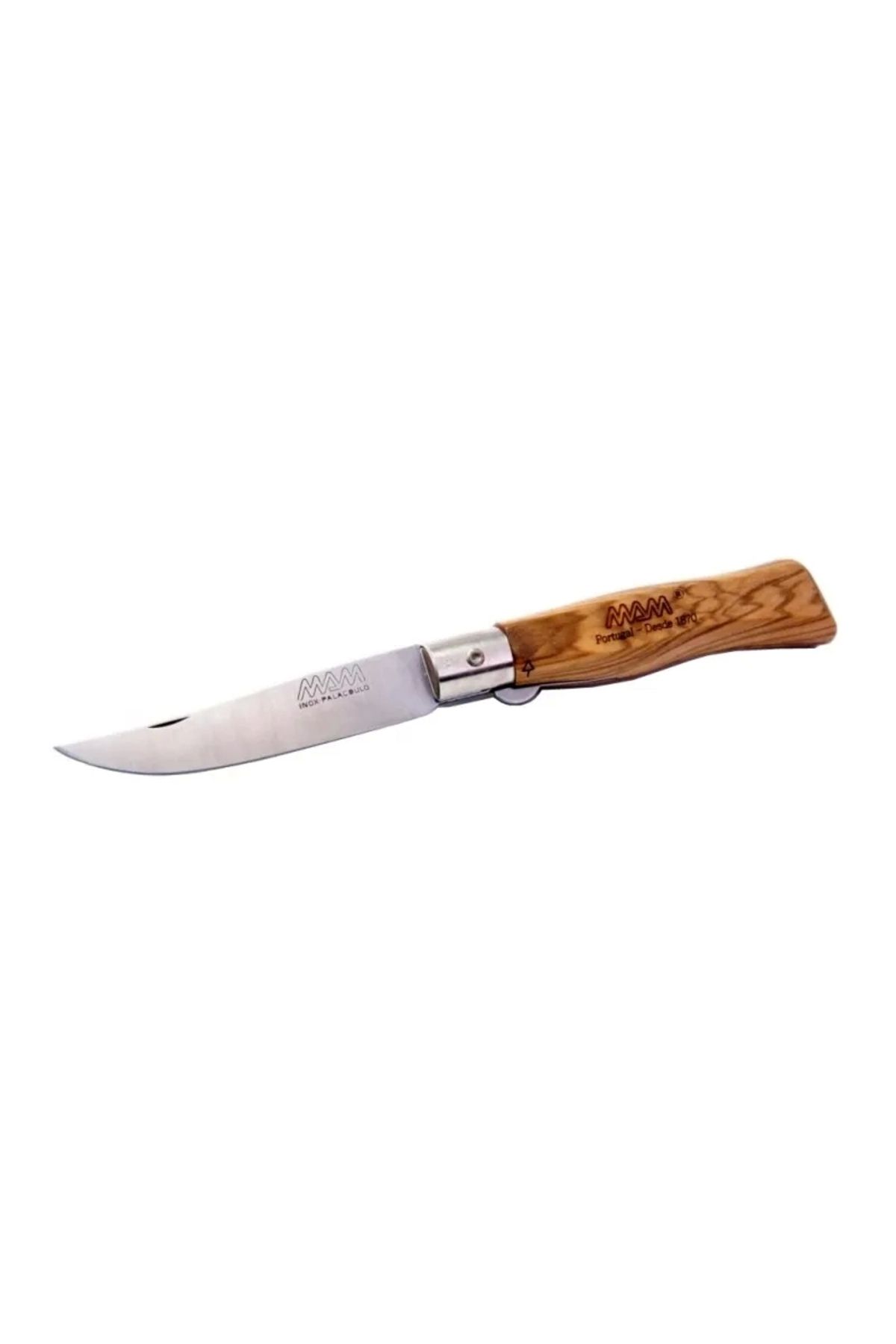 ShopNova Mam Palaçoulo Filmam Douro 2148 Kahverengi Kamp Çakı 20cm- Manuel, Zeytin Ağacı Sap, Kilitli