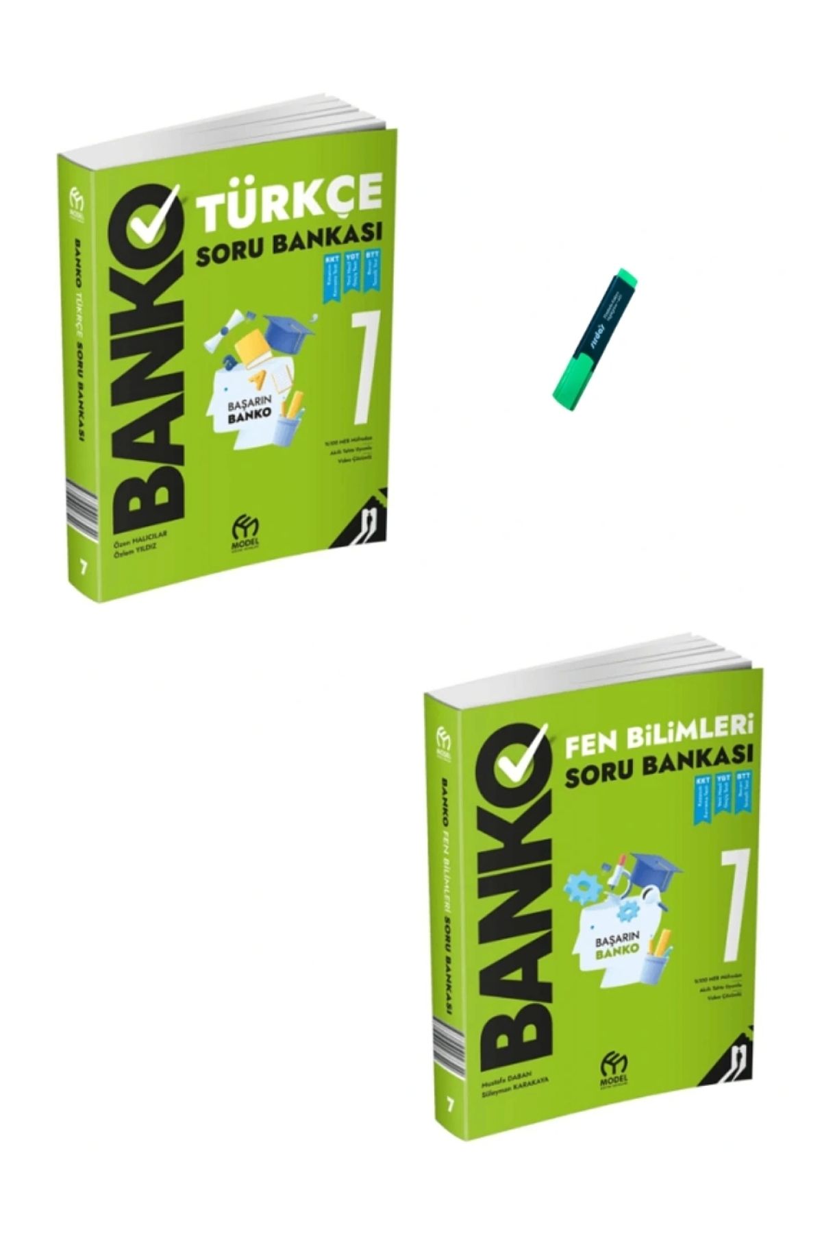 Model Eğitim Yayınları 7. Sınıf Banko Serisi Türkçe ve Fen Bilimleri Soru Bankası