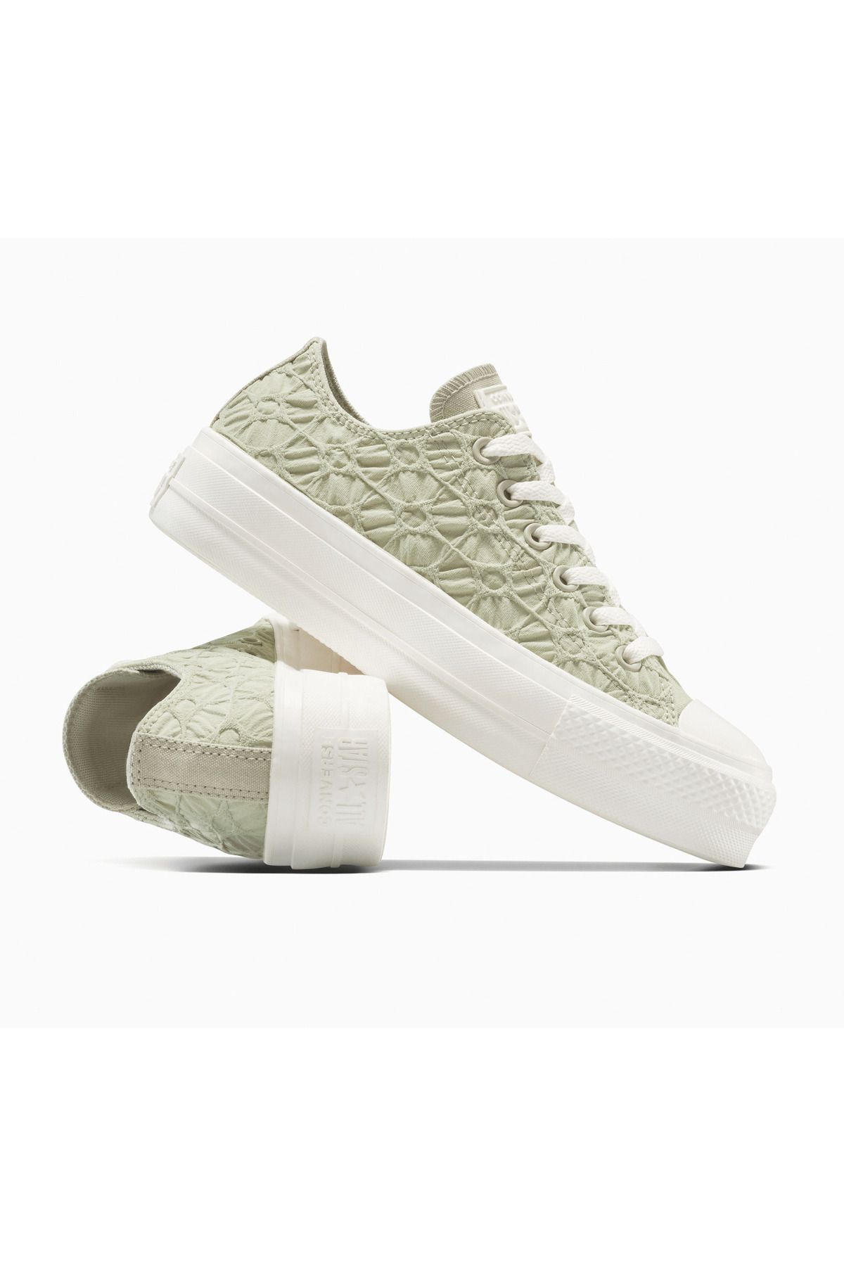 converse-Tenisky Converse Chuck Taylor All Star Lift Platform s texturovaným materiálem, šedé, unisex 3