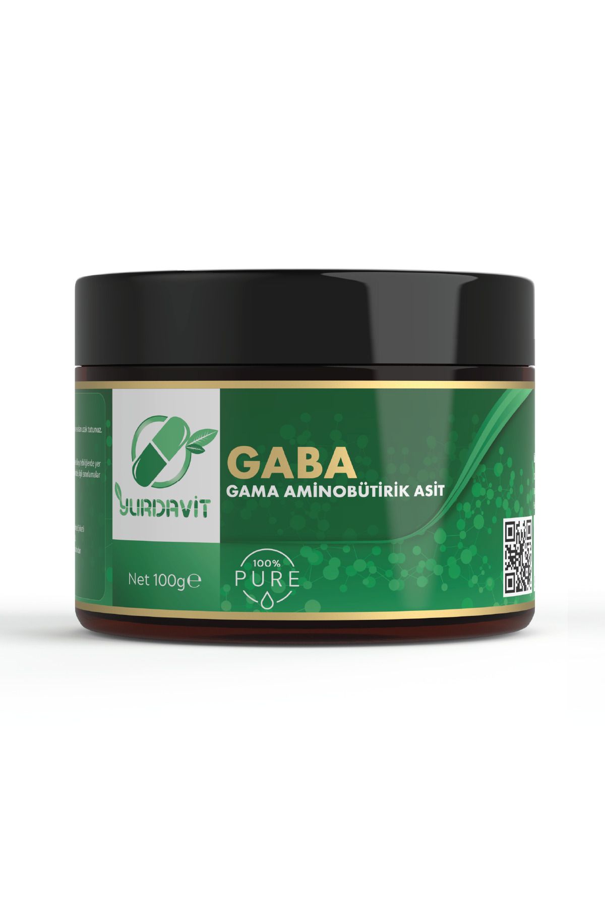 Yurdavit GABA Gama Aminobütirik Asit Hammadde 100 Gr