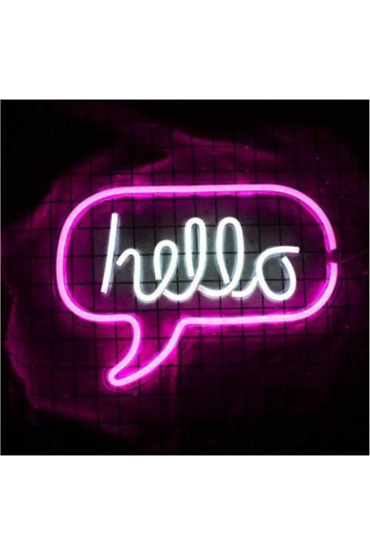 Afra Sanat Dekor Hello Neon LED Konuşma Balonu Tasarımı