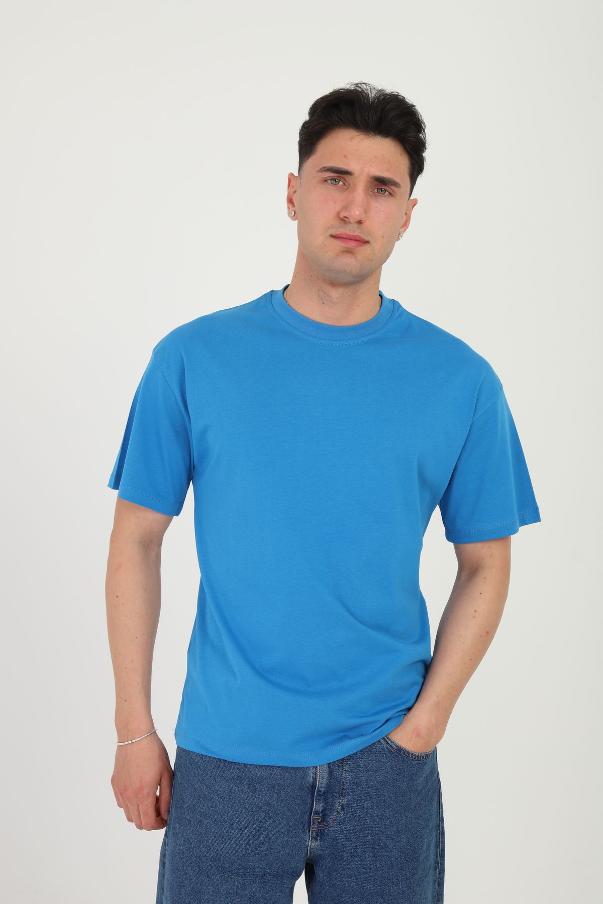 onetwothree One Two Three Erkek T-shirt %100 Koton