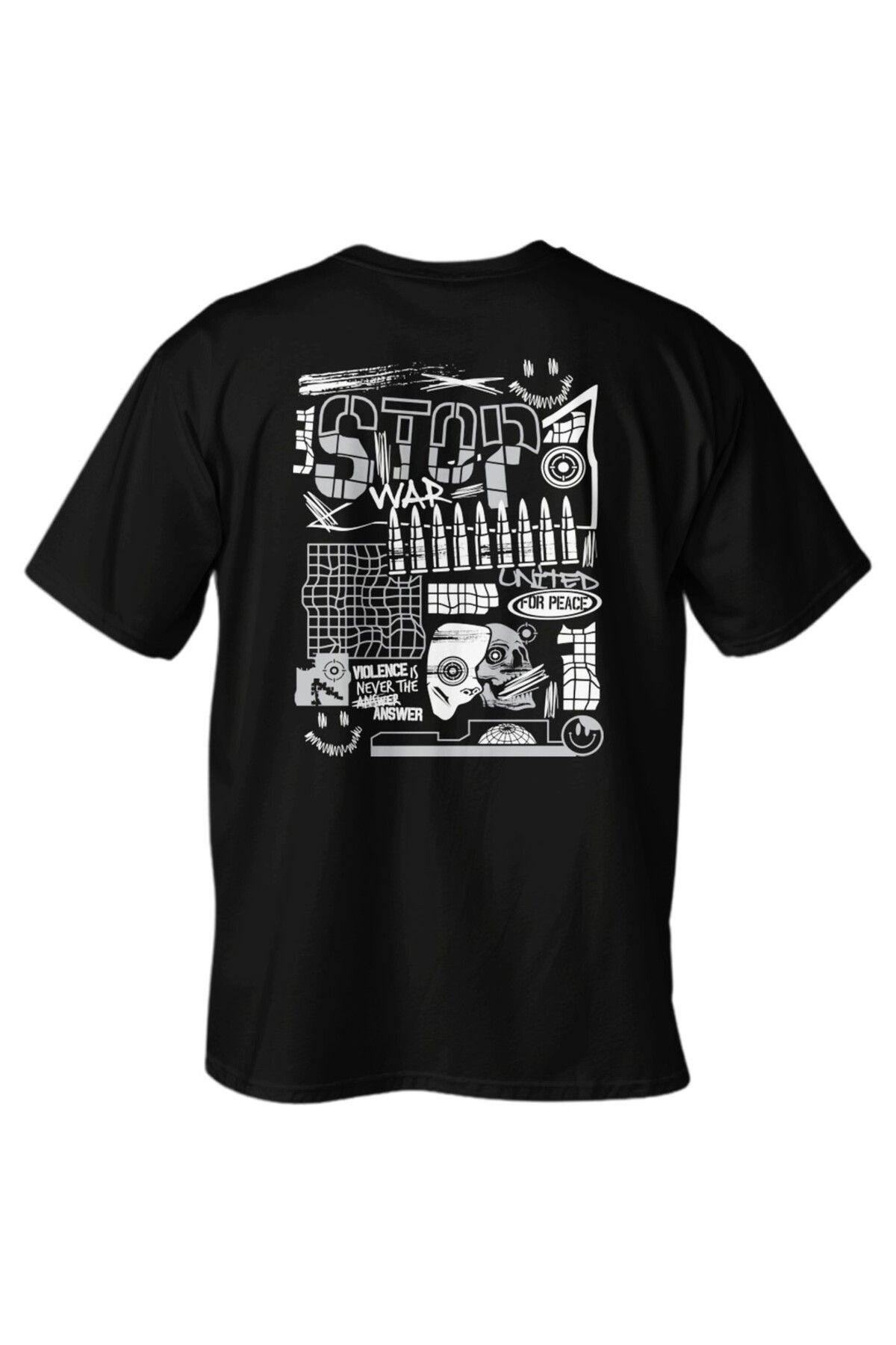 LUMARTA Regular Stop War Baskılı T-Shirt