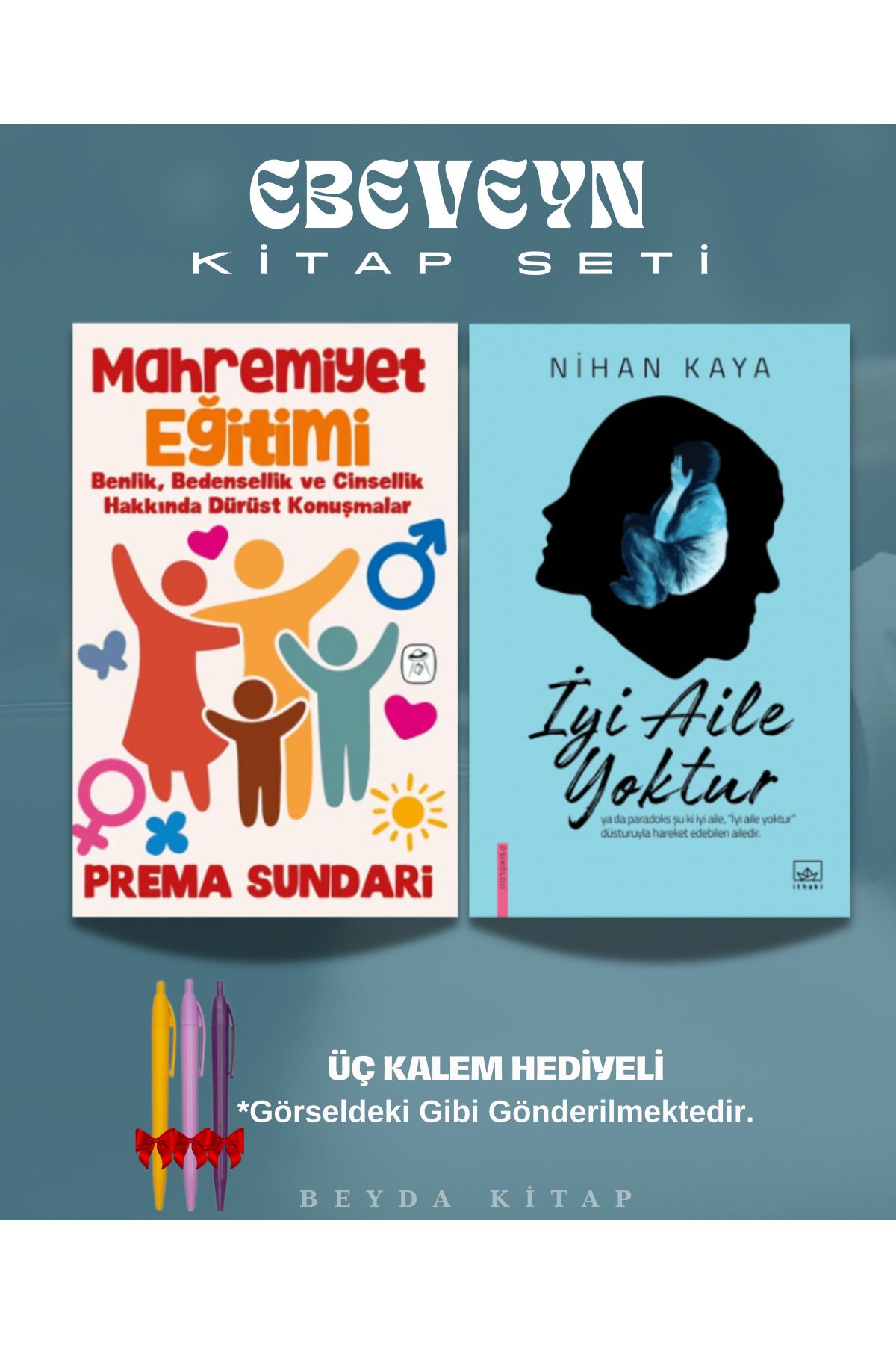 Gerekli Kitaplar Mahremiyet Eğitimi - İyi Aile Yoktur - Prema Sundari - Kitap Seti - Kalem Hediyeli - ANBATVS1