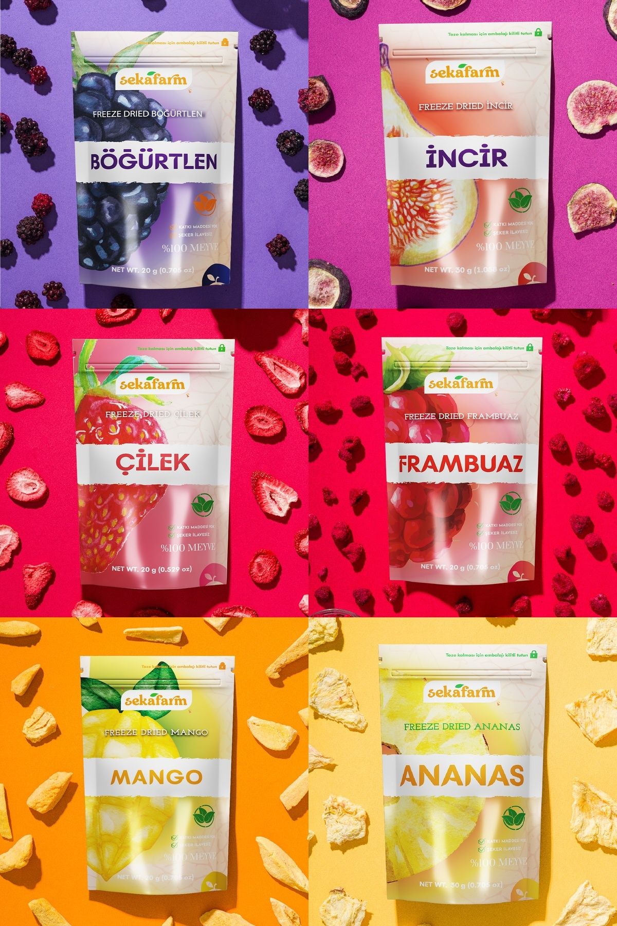 sekafarm-Dried Fruit Chips Favorite Set of 6 2