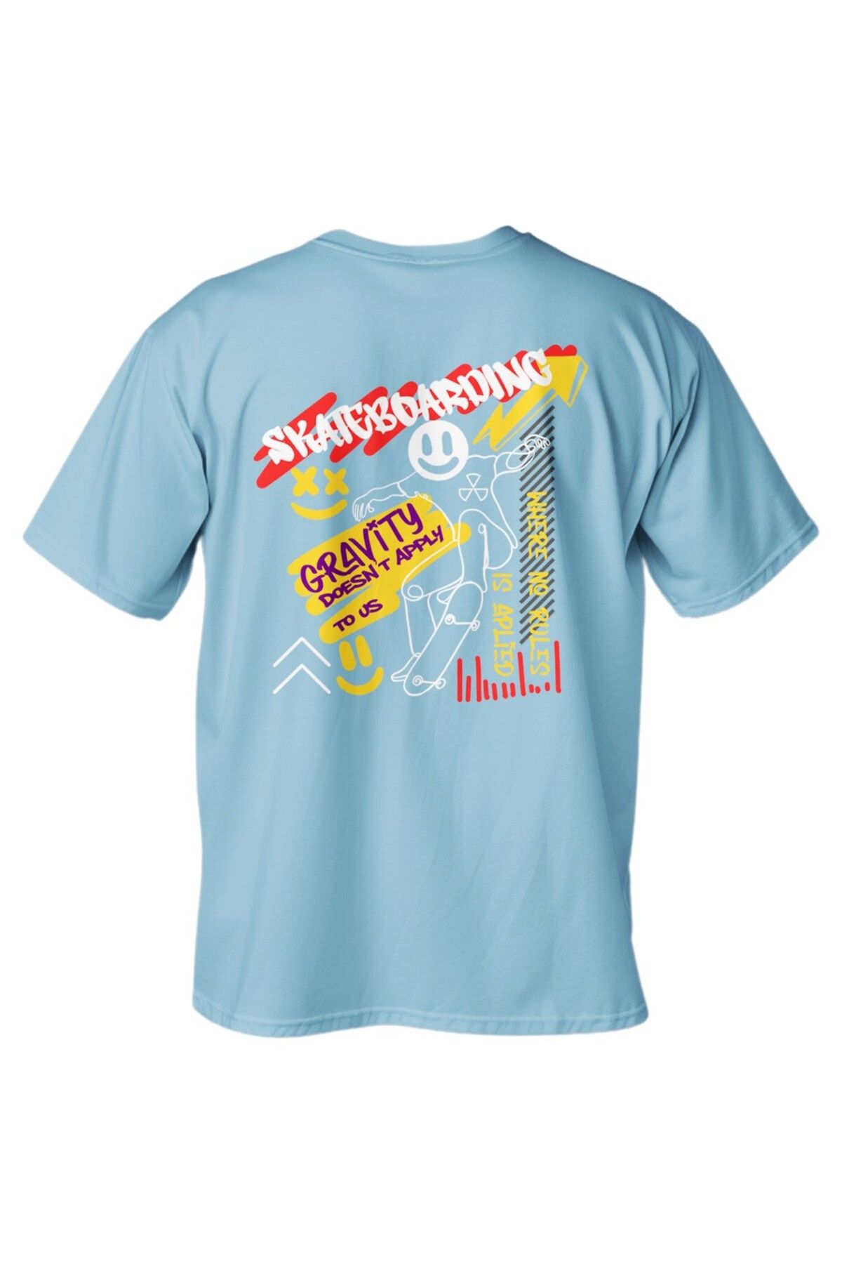 LUMARTA Regular Skateboarding Baskılı T-Shirt