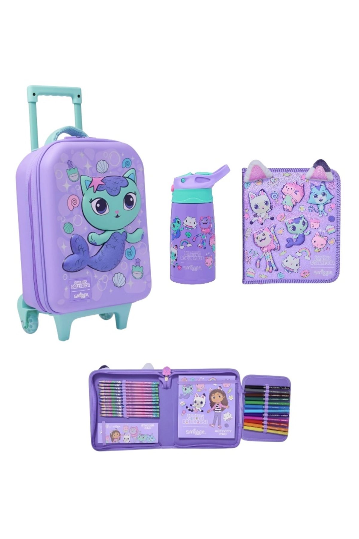 SMIGGLE Gabby Dollhouse 3’LÜ Okul Çanta Seti