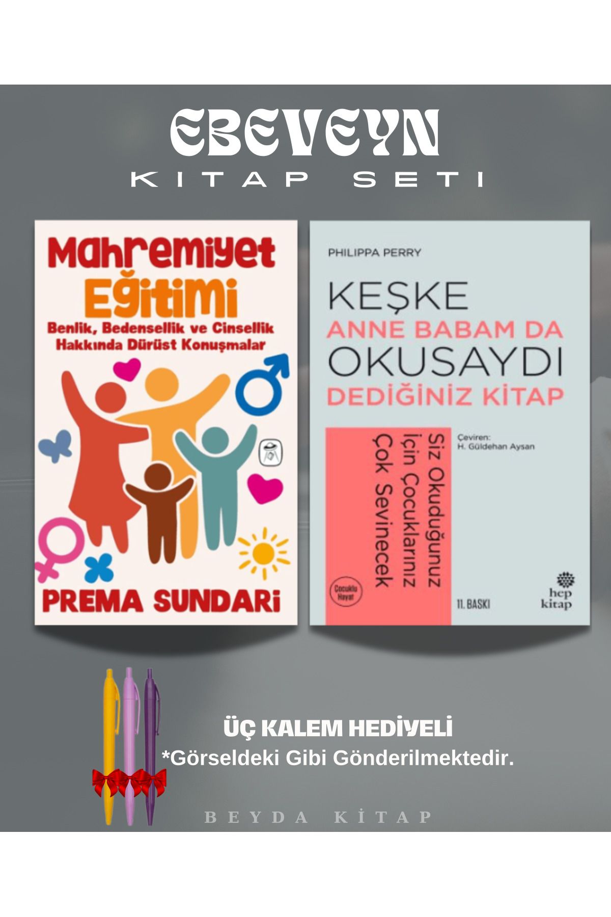 Gerekli Kitaplar Mahremiyet Eğitimi - Keşke Annem Babam Okusaydı - Kitap Seti - Kalem Hediyeli - ANBATVS1