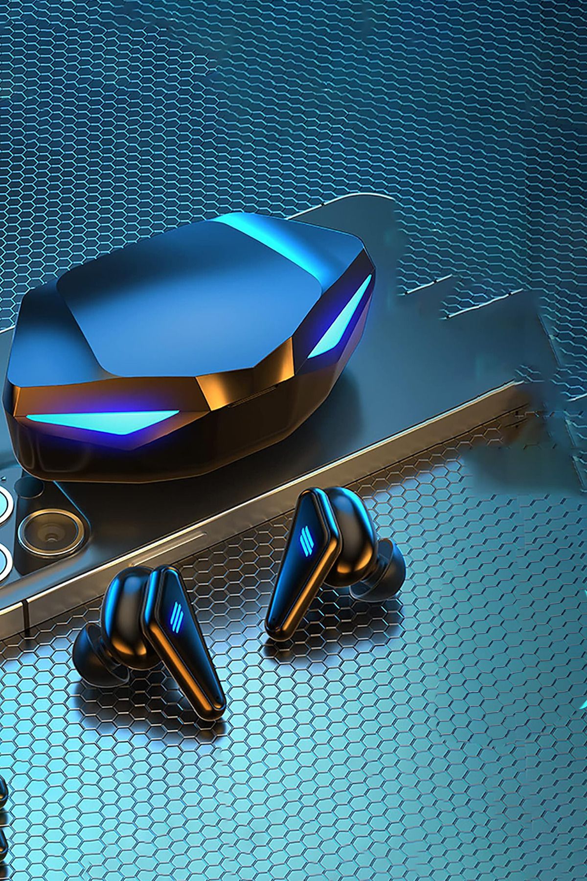 MAROKEN Gaming Kulaklık Kablosuz Oyuncu Kulaklığı Bluetooth Gamer Aksesuarı Oyun Oynama Müzik Dinleme Tws