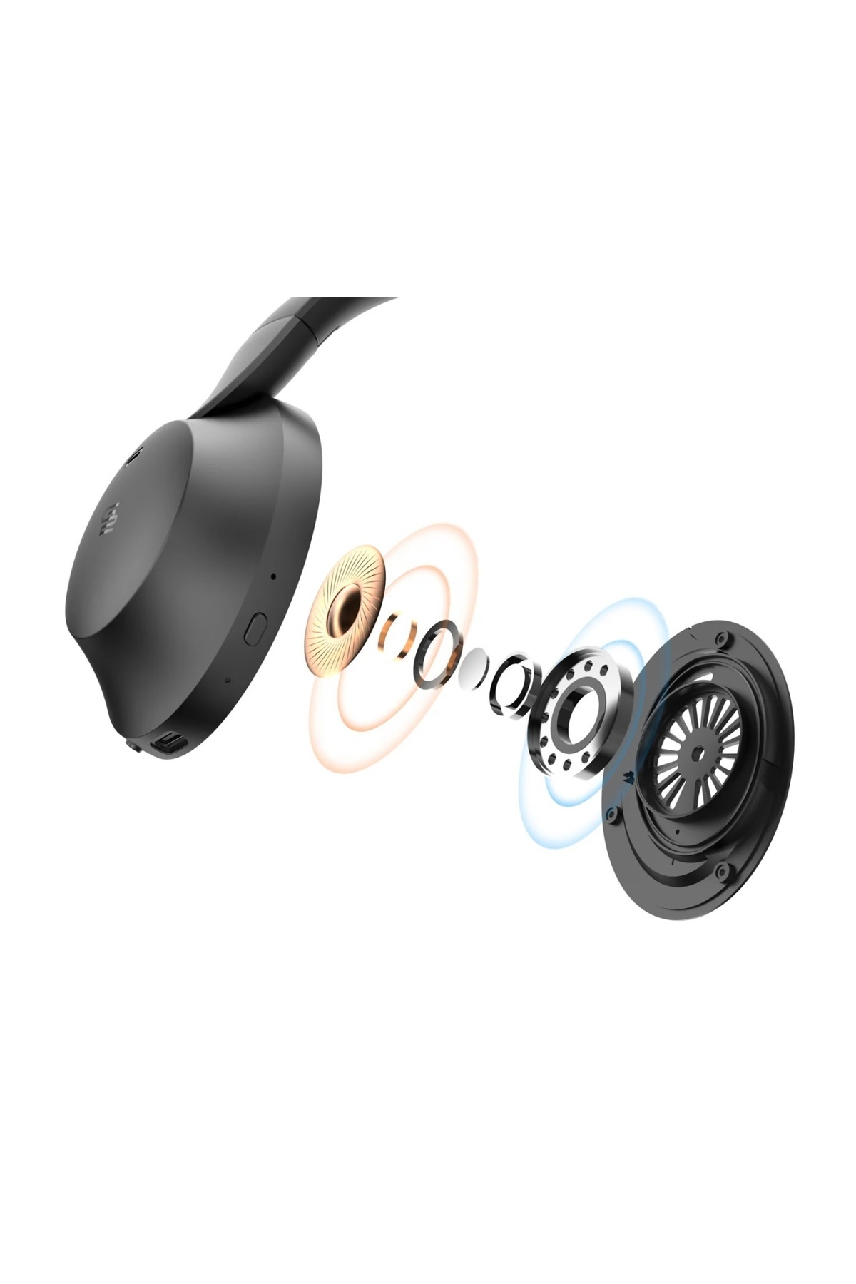 Gogen-Wireless headphones HBTM 93B, Over the Ear, Bluetooth 5.3, noise cancellation function, microphone, 4