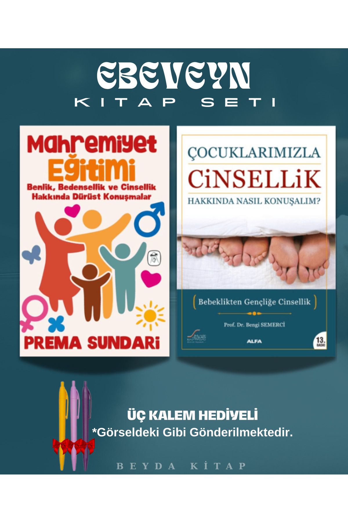 Gerekli Kitaplar Mahremiyet Eğitimi - Cinsellik Hakkında Nasıl Konuşalım - Kitap Seti - Kalem Hediyeli - ANBATVS1