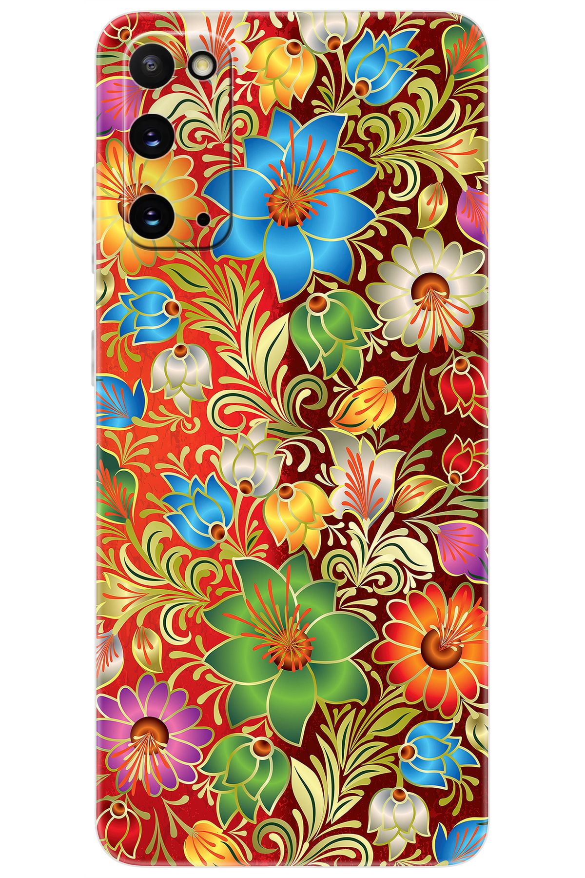 Ceppare Samsung Galaxy S20 (SM-G980F) Uyumlu Kılıf Desen Baskılı Silikon Çiçekler Serisi STK:532 CP-co0tCUB