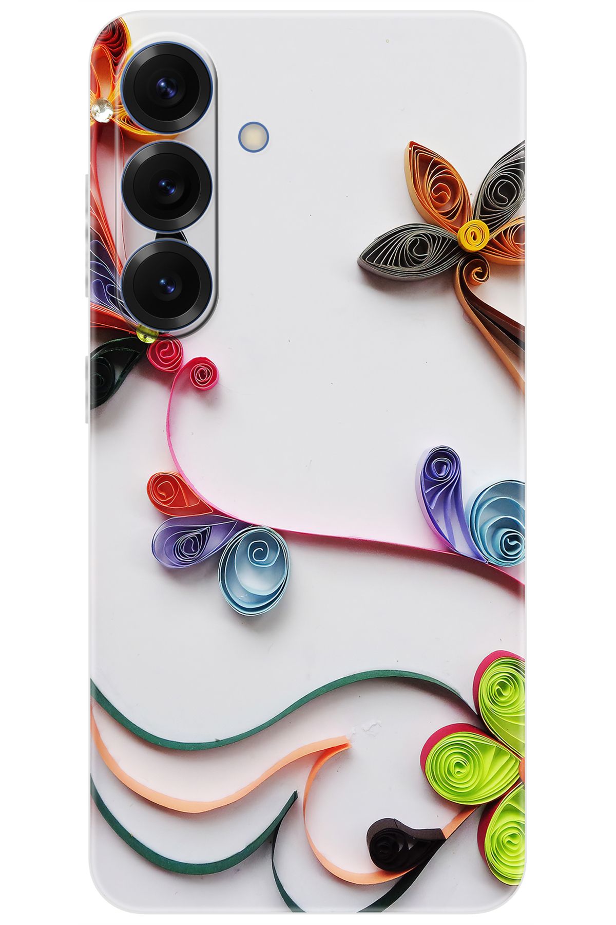 Ceppare Samsung Galaxy S25 (SM-S931B) Uyumlu Kılıf Desen Baskılı Silikon Çiçek Desen STK:220 CP-wuetDv2