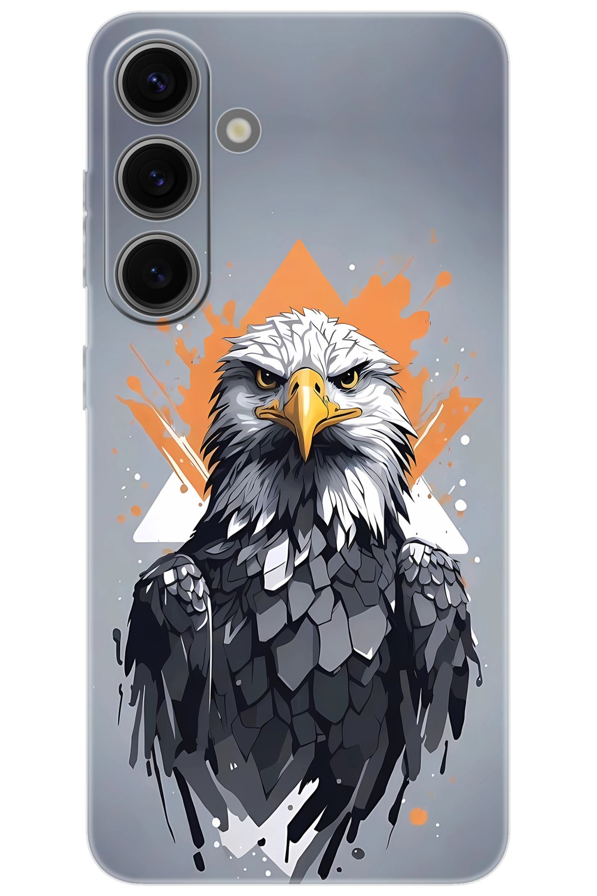 Ceppare Samsung Galaxy S24 (SM-S921B) Uyumlu Kılıf Desen Baskılı Silikon Kartal STK:639 CP-KFQZW7y