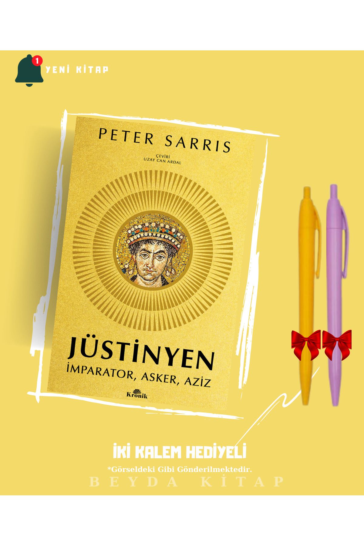 Kronik Kitap Jüstinyen - Peter Sarris - İki Kalem Hediyeli (Yeni Kitap)