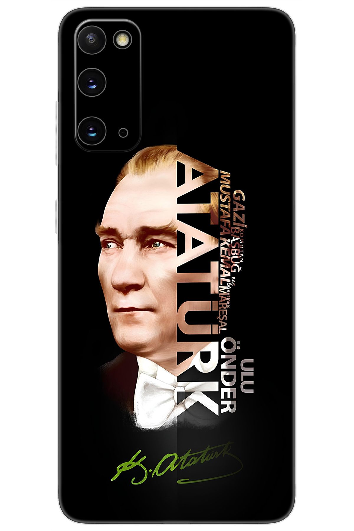 Ceppare Samsung Galaxy S20 (SM-G980F) Uyumlu Kılıf Desen Baskılı Silikon Atatürk STK:681 CP-dlLmXr2
