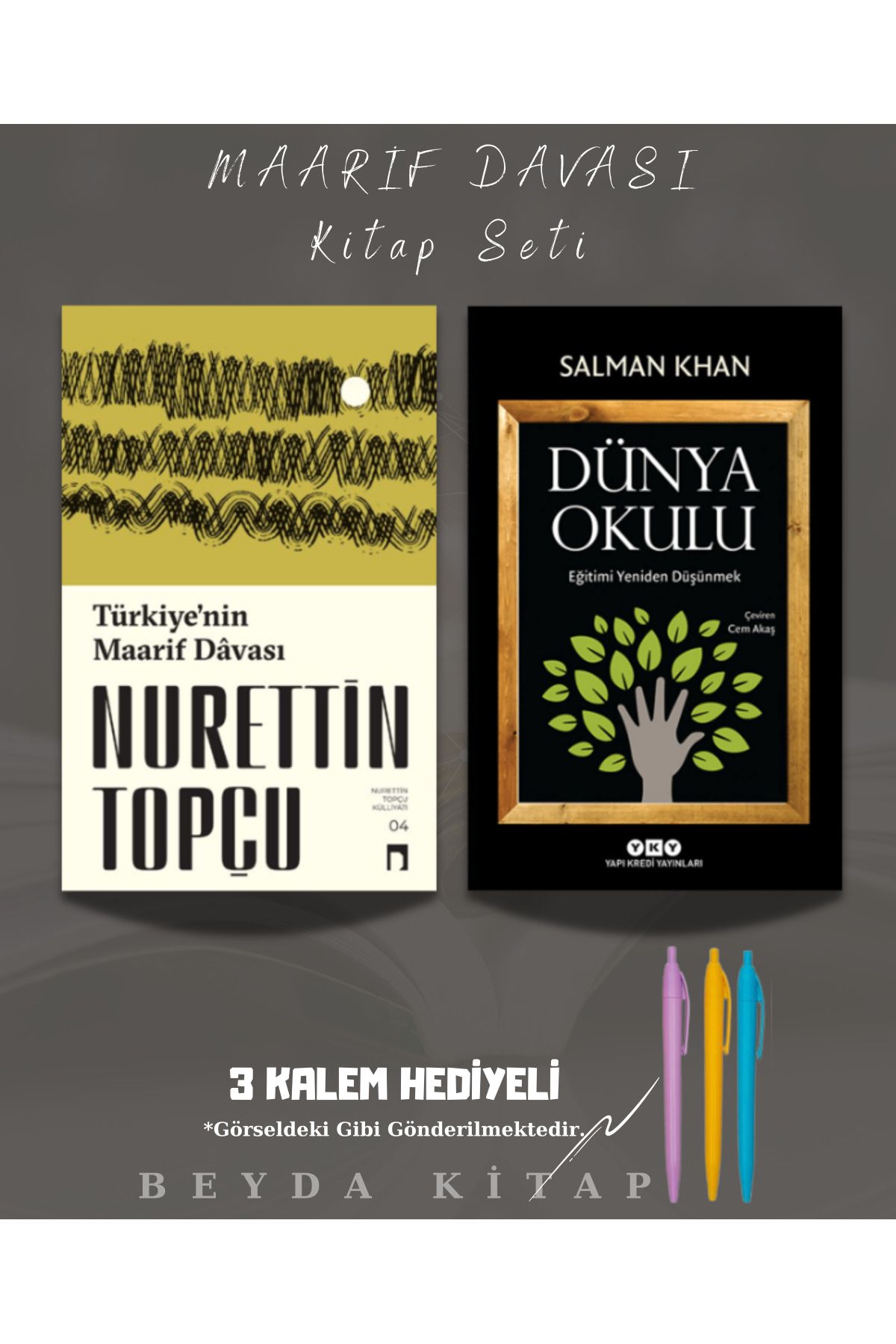 Dergah Yayınları Türkiye'nin Maarif Davası - Dünya Okulu - Nurettin Topçu - Kalem Hediyeli, RTTTPC25, ÖĞRTMNT1