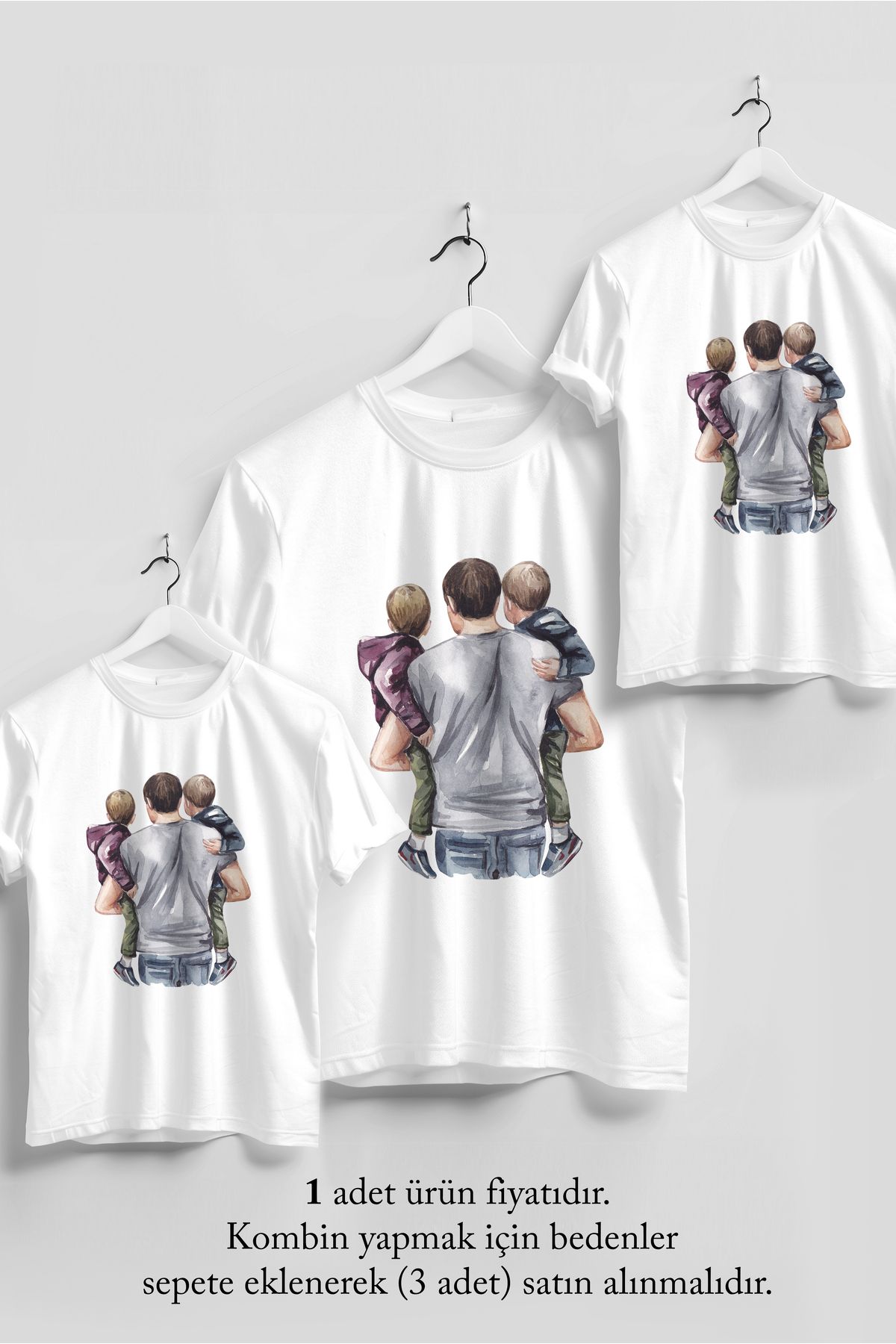 VİZYON İKRA Babalar Günü Unisex Babaya Hediye T-shirt/Tişört - TÜM YAŞ GRUPLARI