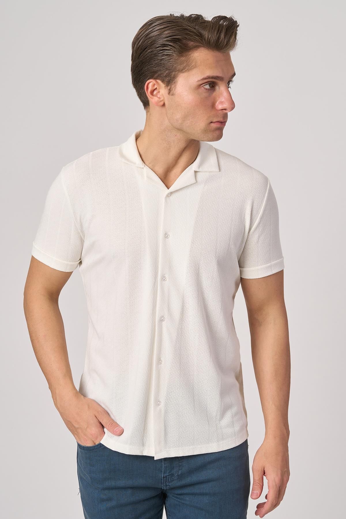 White Stone WHİTE STONE 2025-Y 3200-G GÖMLEK- TSHIRT BEYAZ