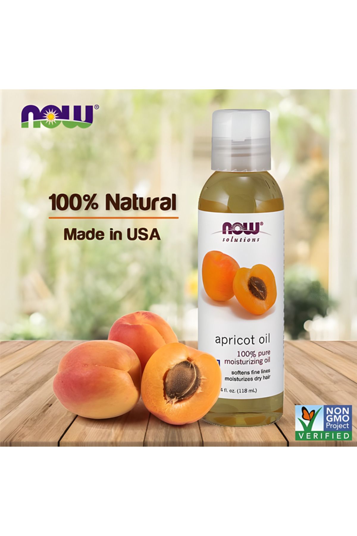 Now Solutions-Apricot Kernel Oil - 118 ml 2