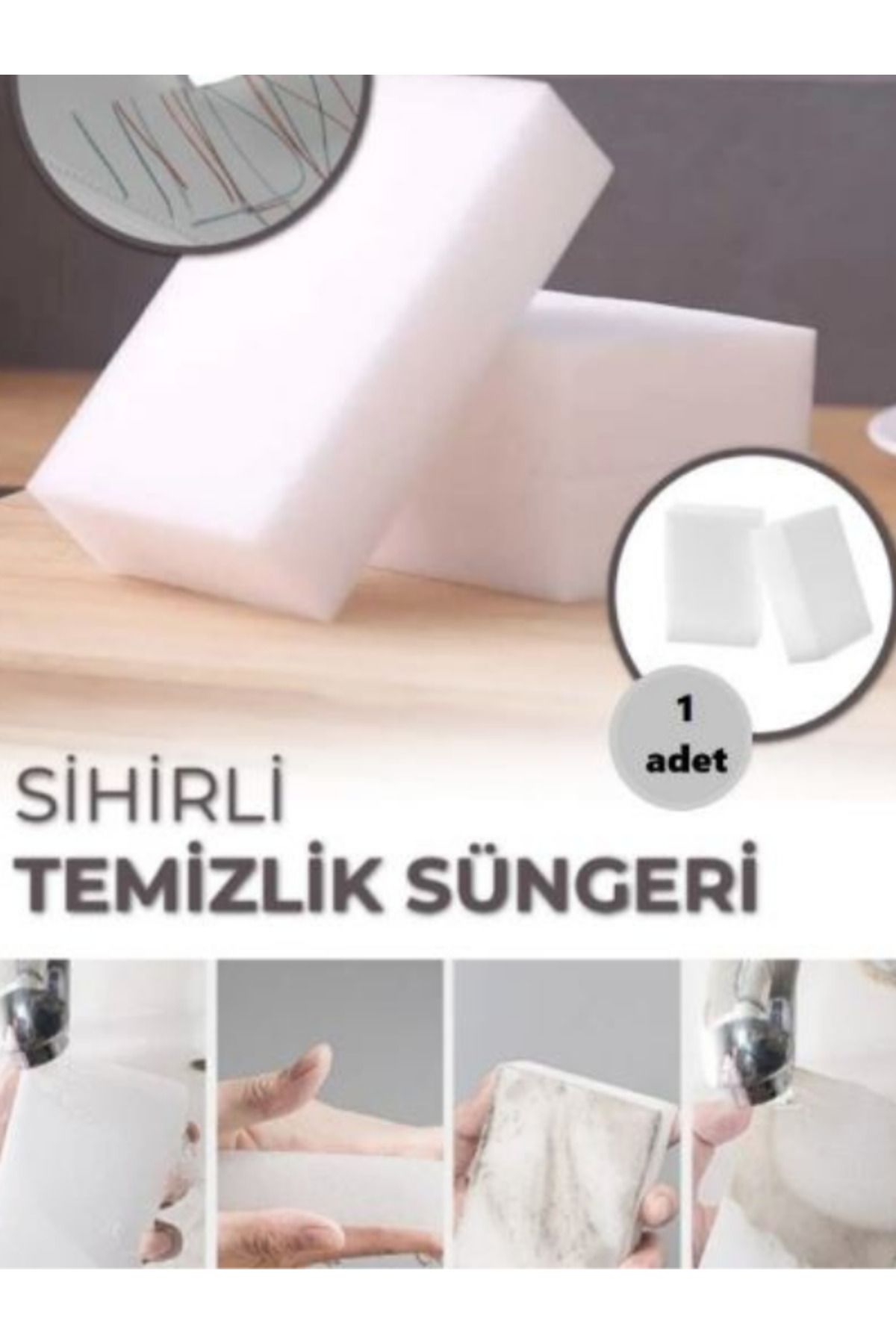 GOLDRİSE 1 Adet Sihirli Sünger, Torpido Süngeri, Ayakkabı Süngeri, Melamin Sünger, Yazı Silen Duvar Süngeri