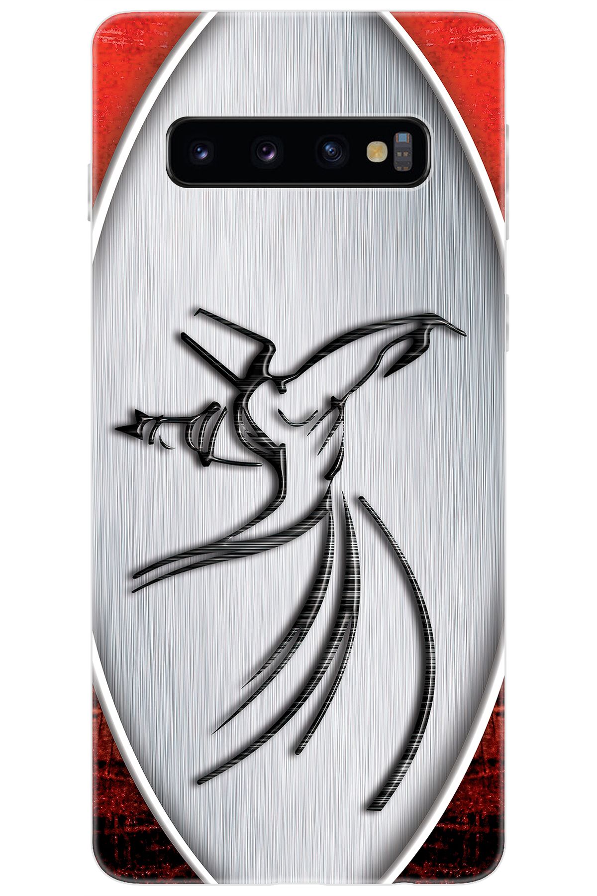 Ceppare Samsung Galaxy S10 (SM-G973F) Uyumlu Kılıf Desen Baskılı Silikon Semazen Tasarım STK:443 CP-Jze7YVF